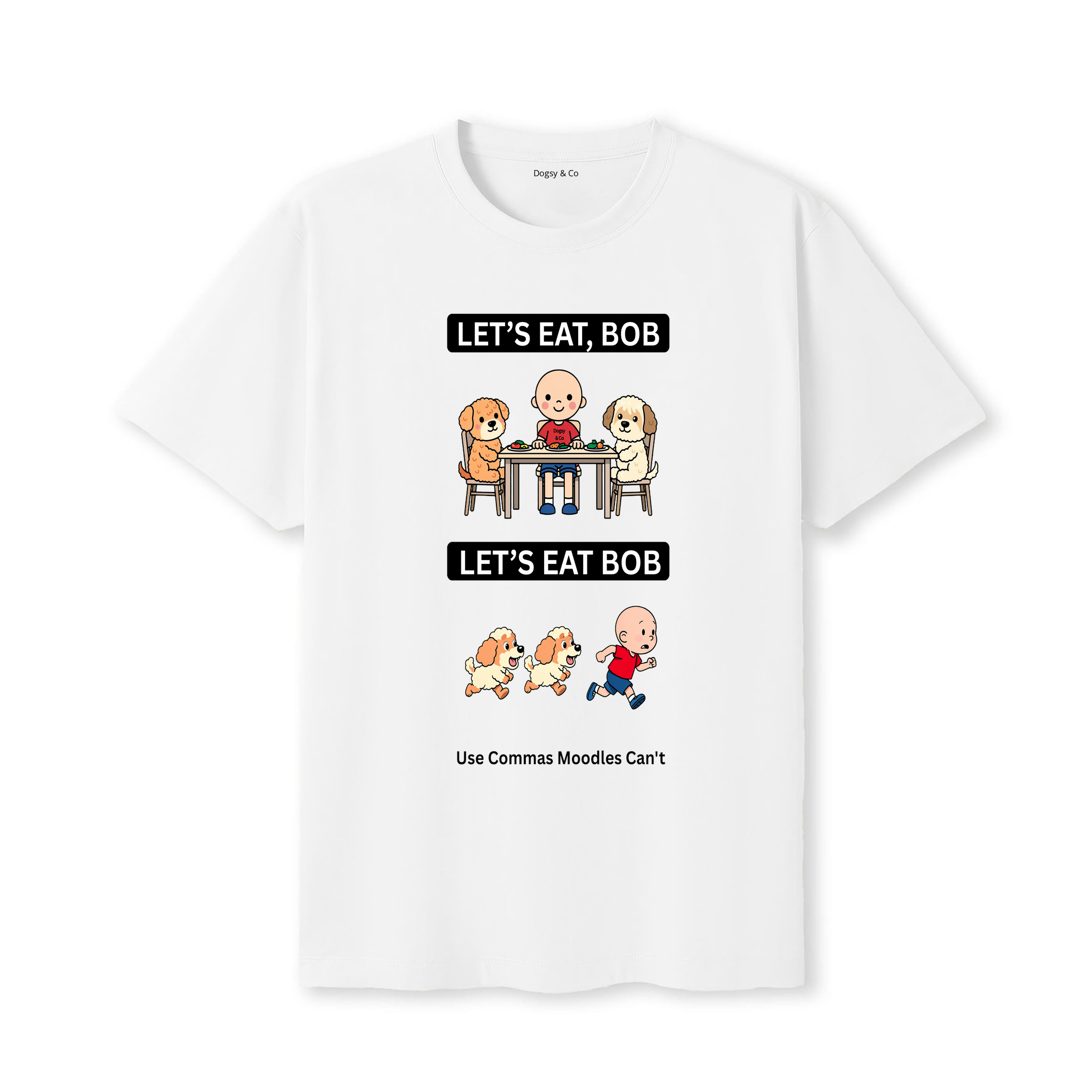 Moodle Let's Eat Bob T-Shirt - white