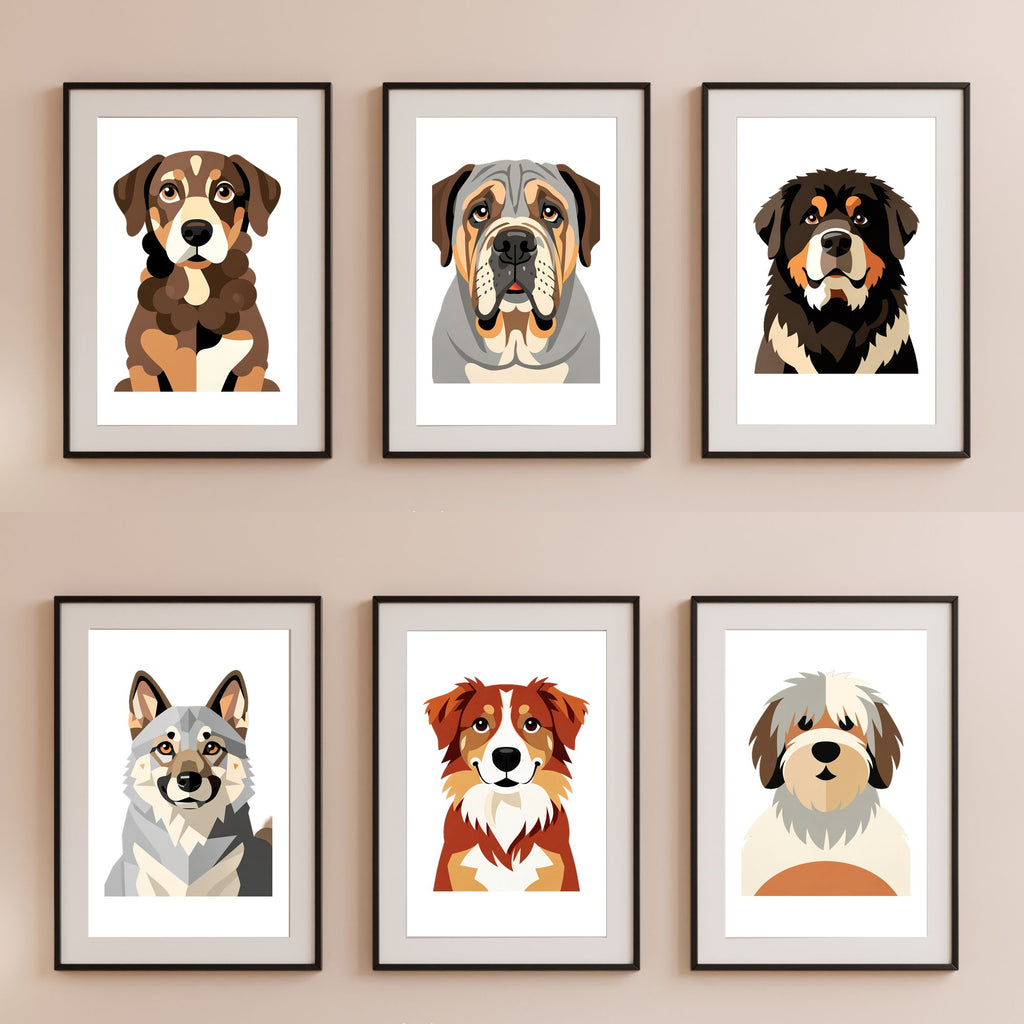 Bold Block Art Print - Framed Nursery Mockup