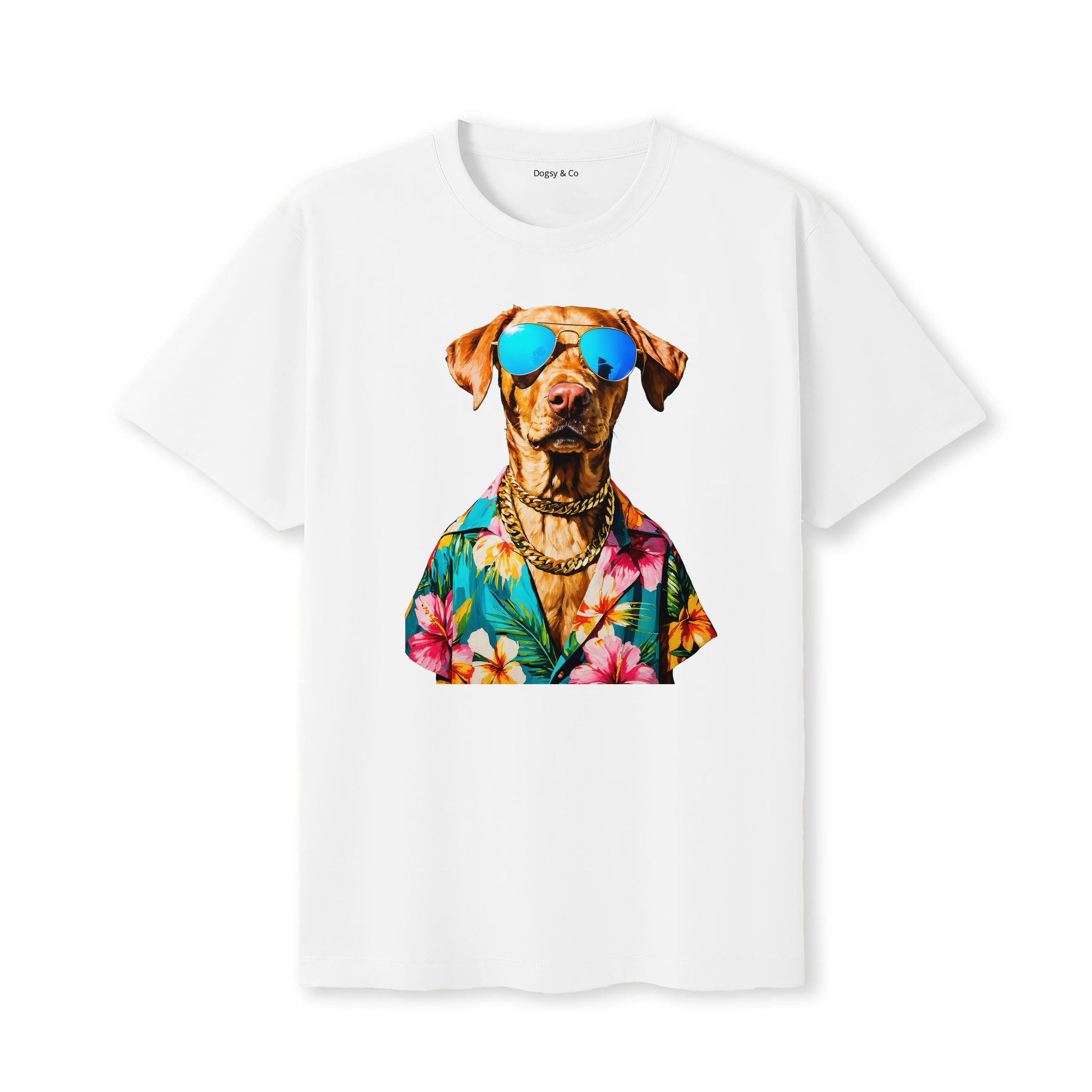 Murray River Retriever Hawaii Dog T-Shirt - White