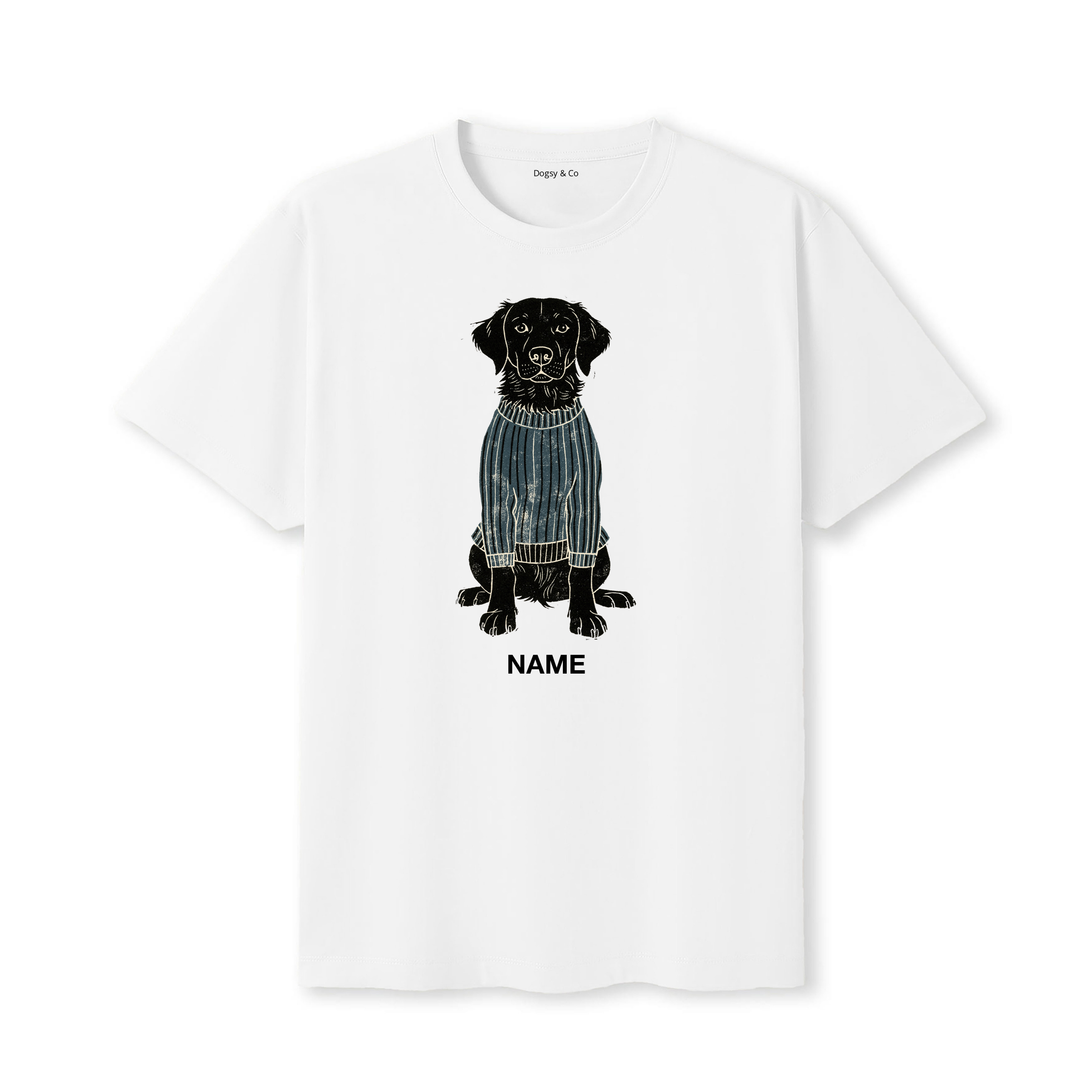 Murray River Retriever Jumper Dog Custom T-Shirt - White