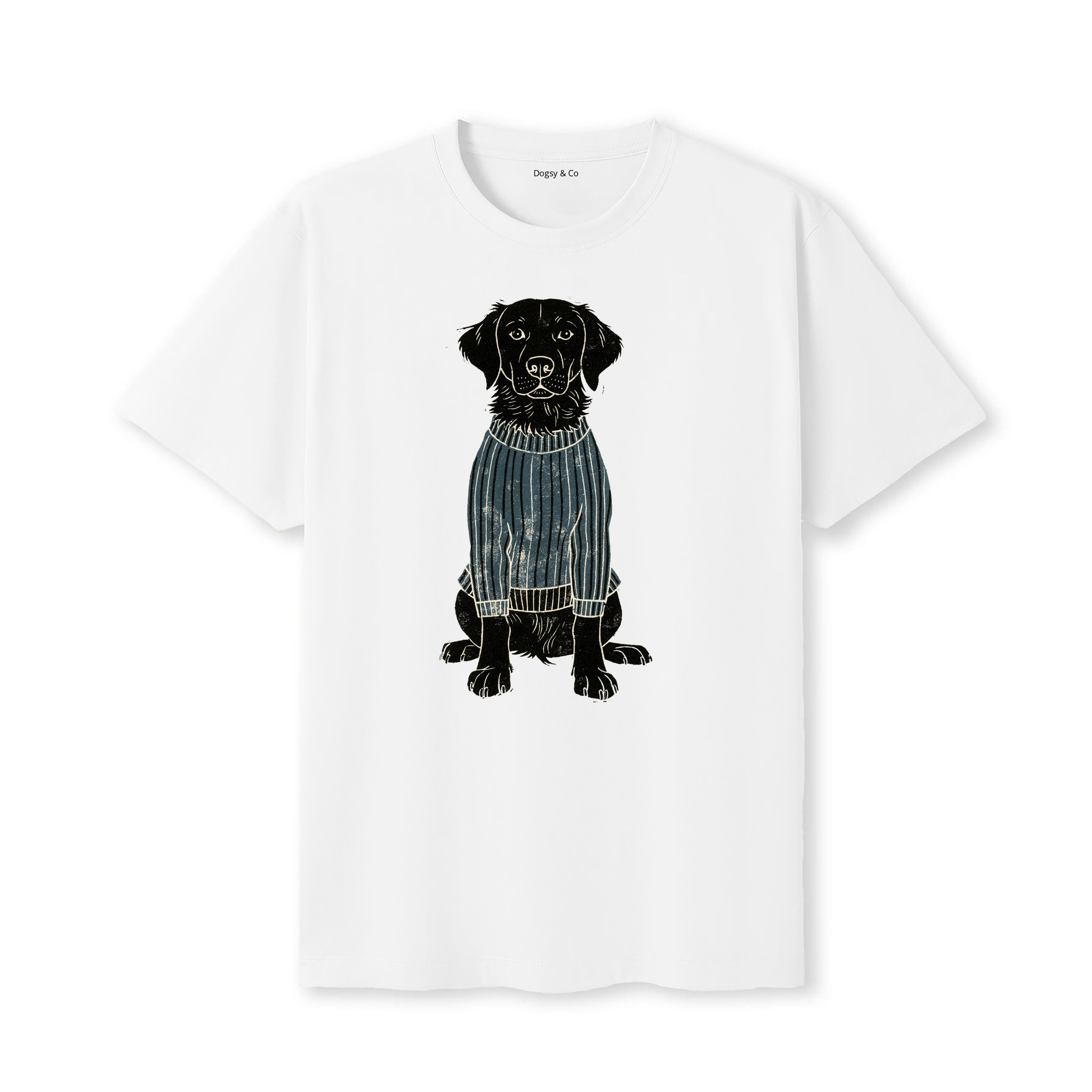 Murray River Retriever Jumper Dog T-Shirt - White