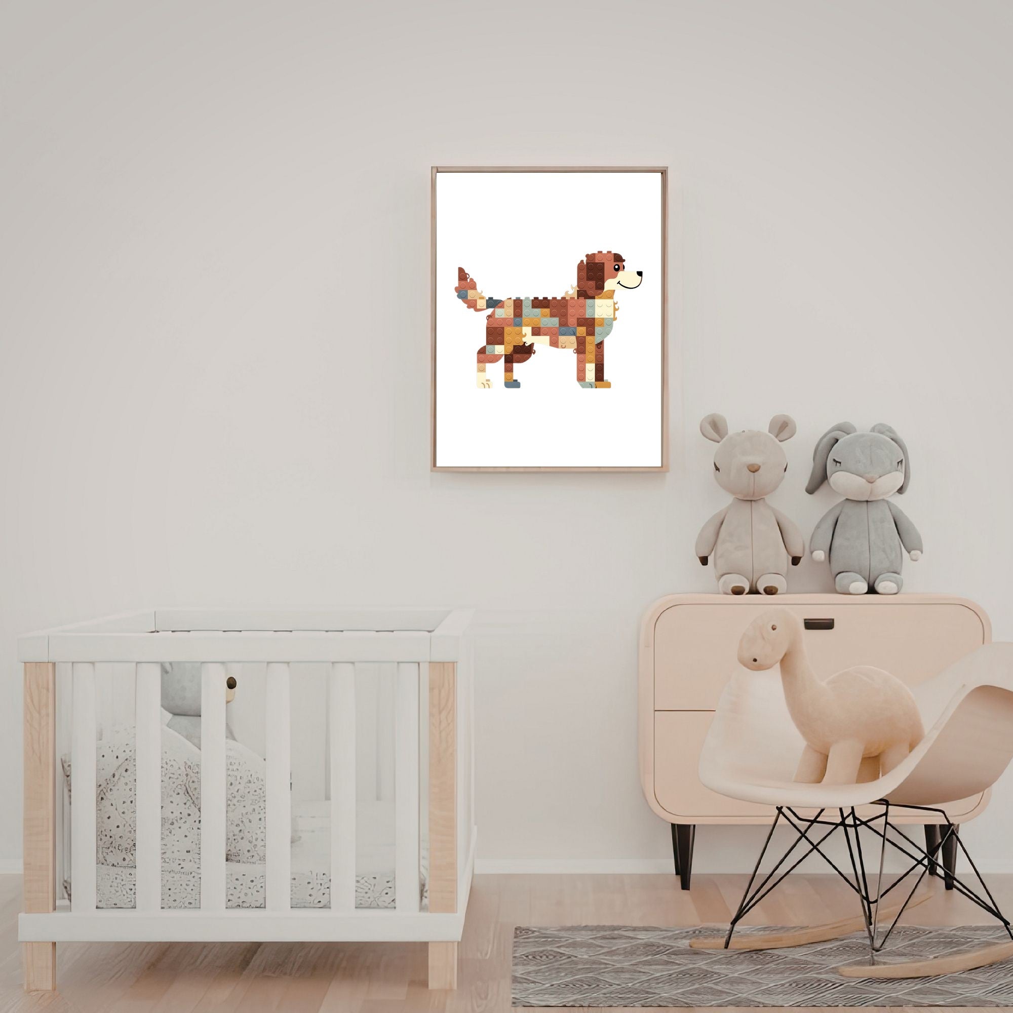 Murray River Retriever Lego Dog - White