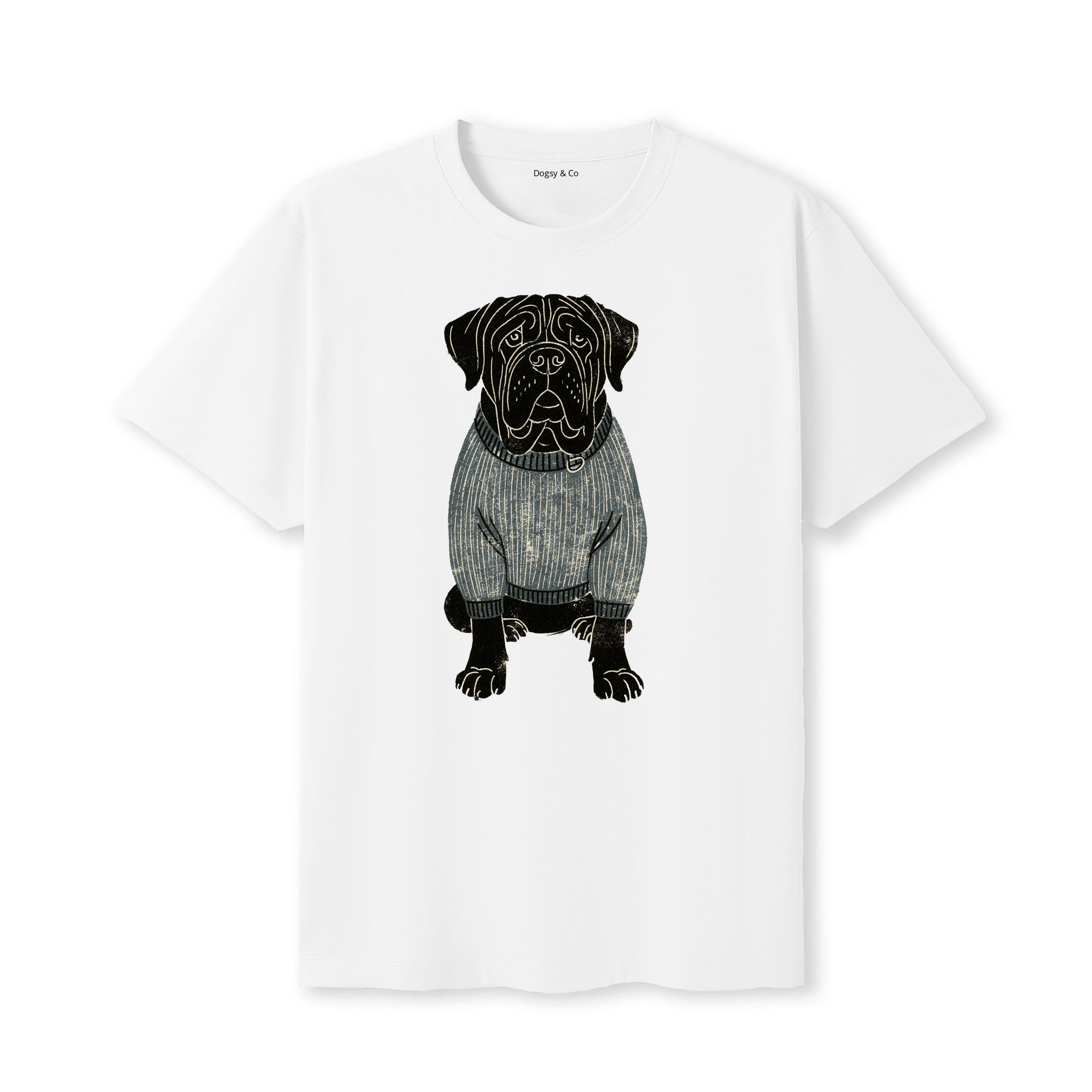 Neapolitan Mastiff Jumper Dog T-Shirt - White