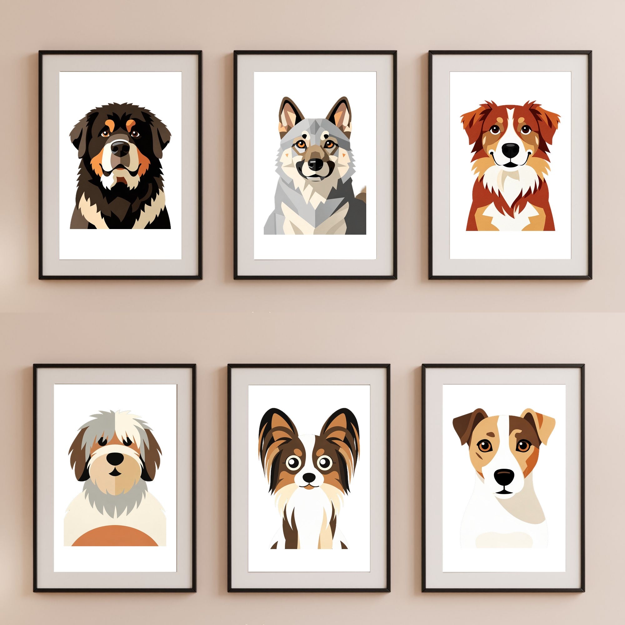 Bold Block Art Print - Framed Nursery Mockup