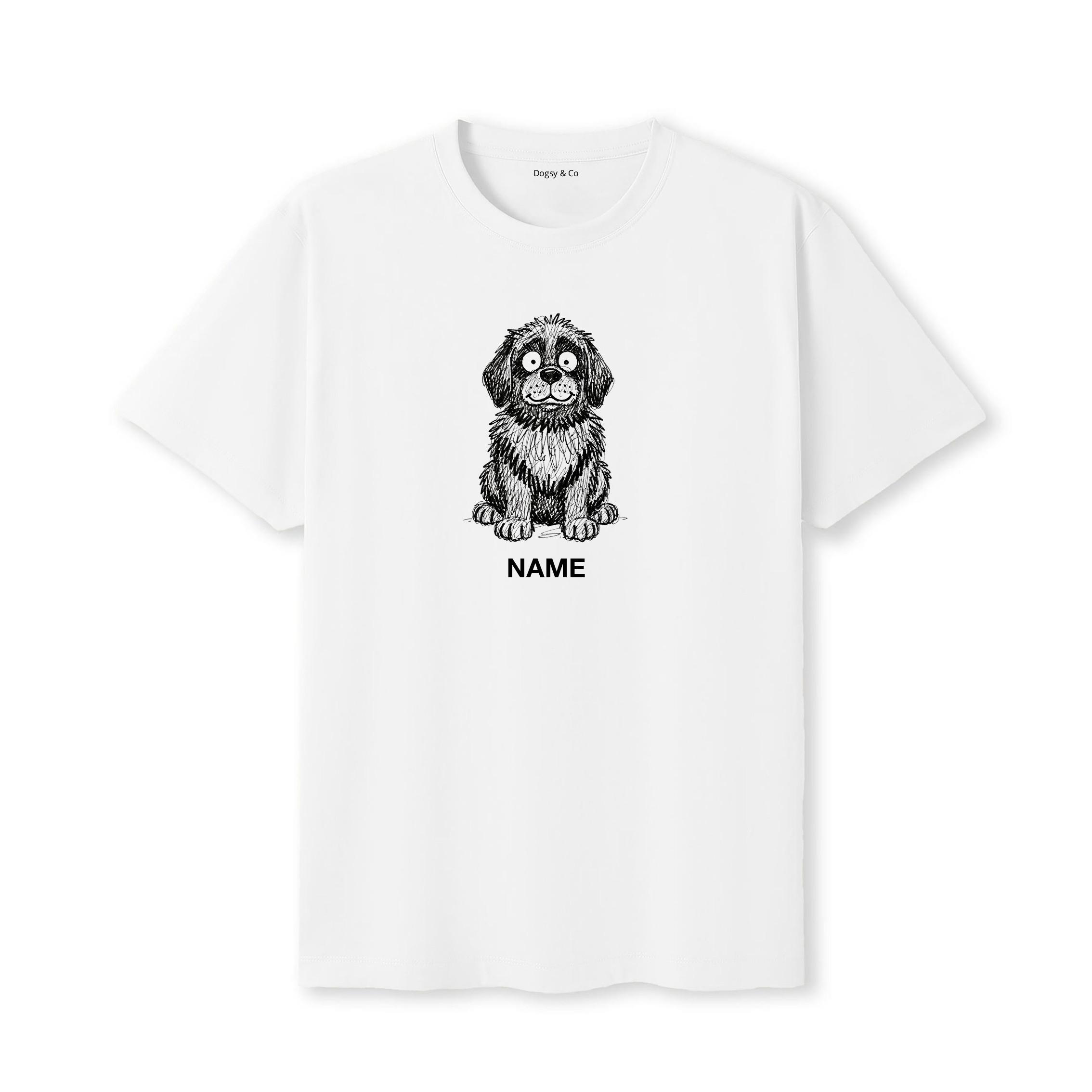 Newfoundland Scraggy Dog Custom - White