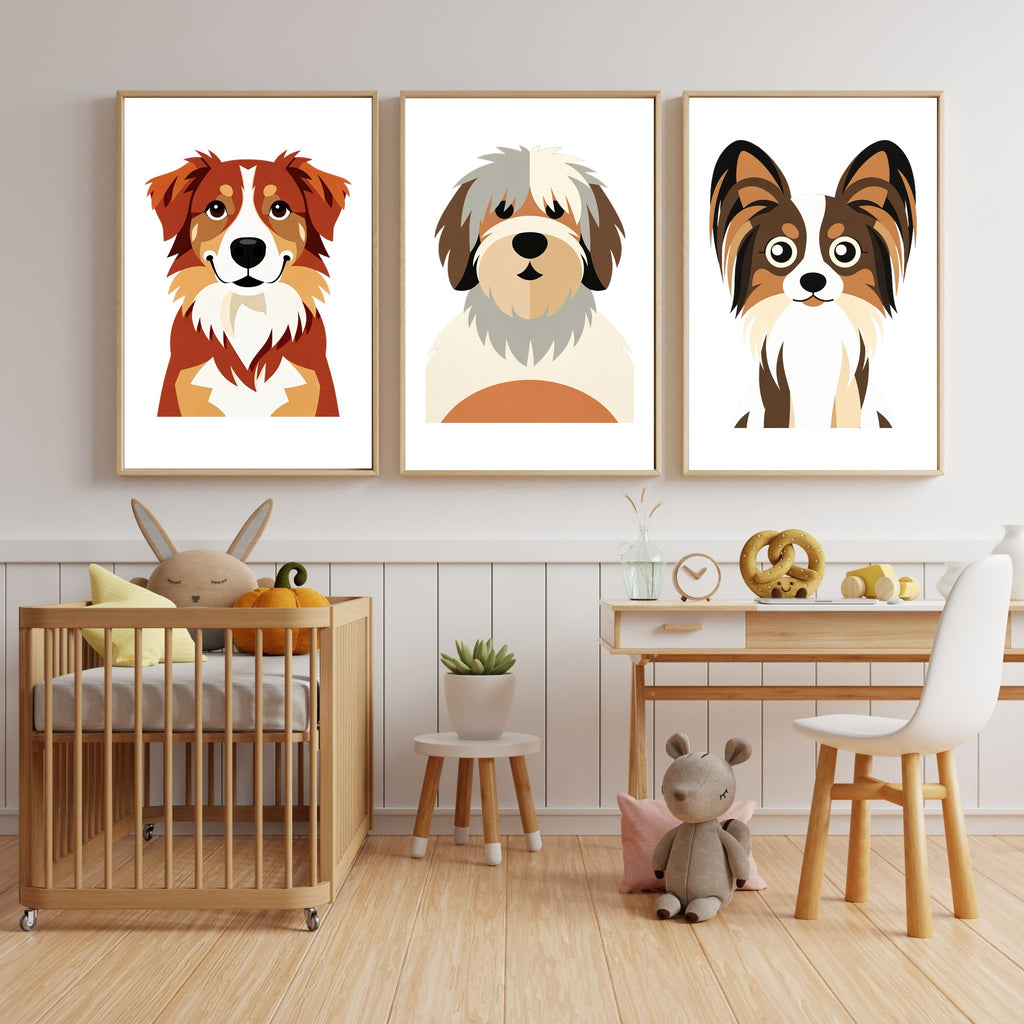 Bold Block Art Print - Framed Nursery Mockup