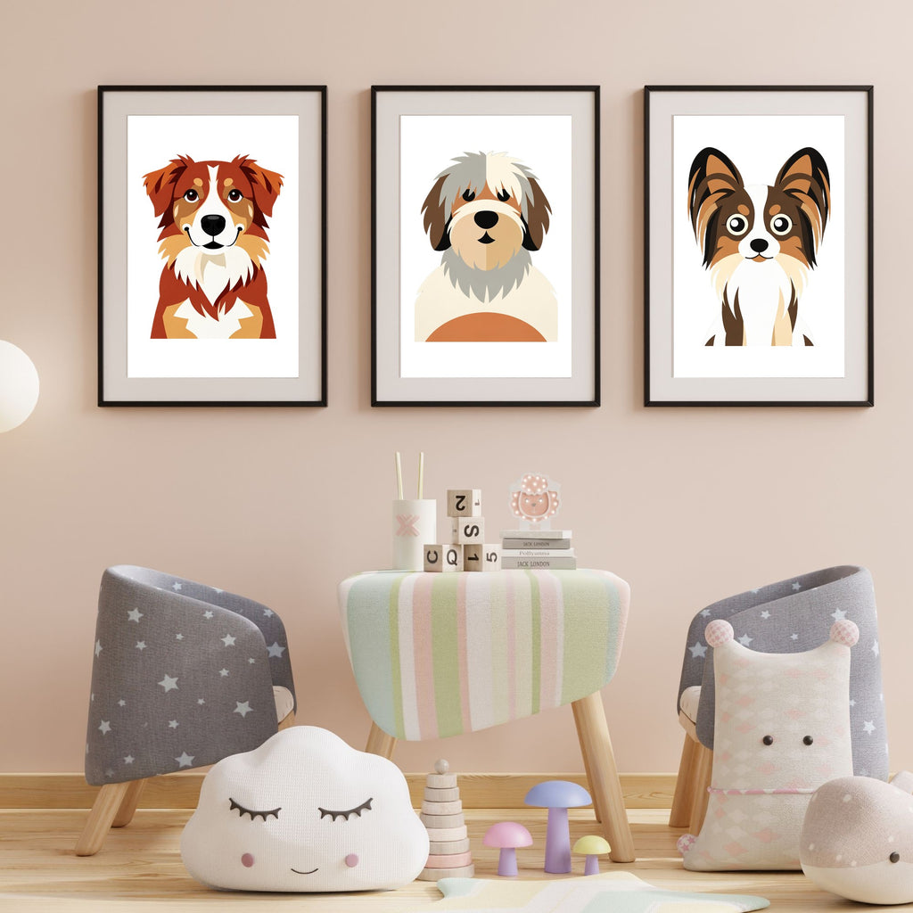 Bold Block Art Print - Framed Nursery Mockup