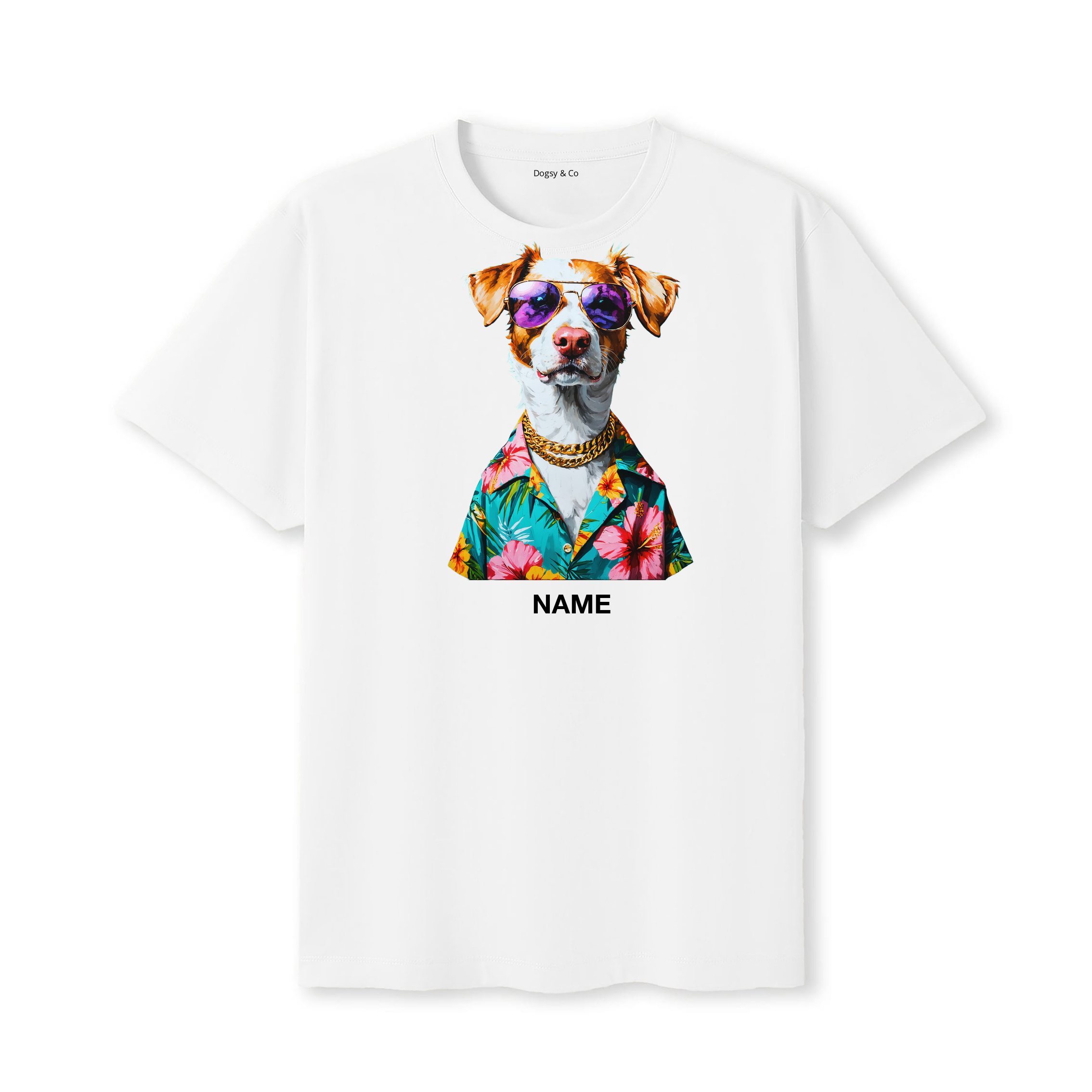 Nova Scotia Duck Tolling Retriever Hawaii Dog Custom T-Shirt - White