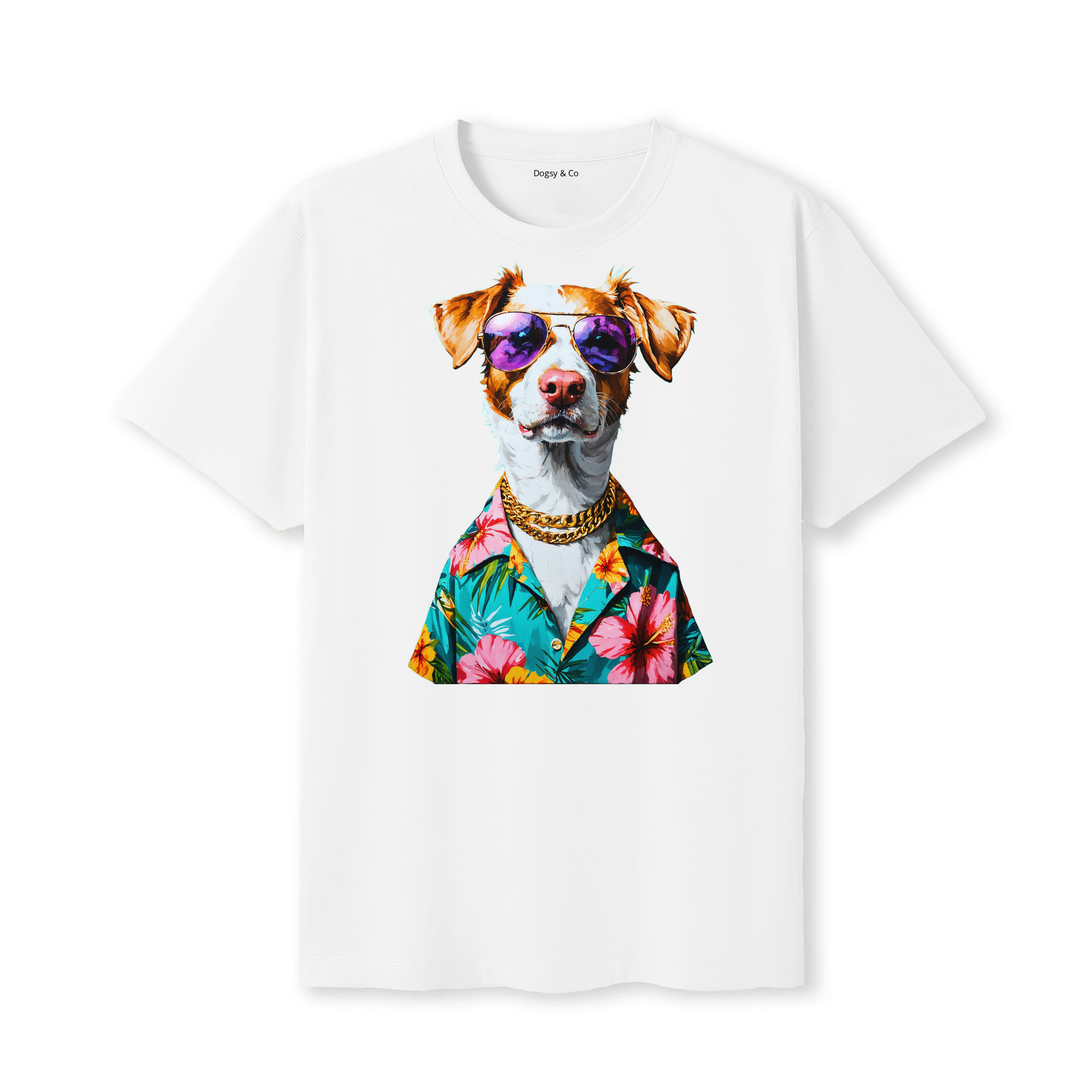 Nova Scotia Duck Tolling Retriever Hawaii Dog T-Shirt - White