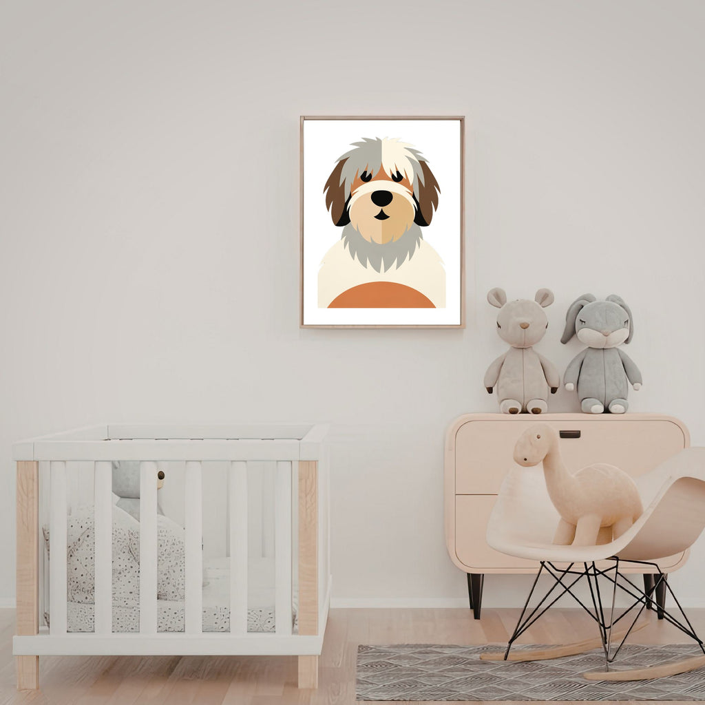 Bold Block Art Print - Framed Nursery Mockup