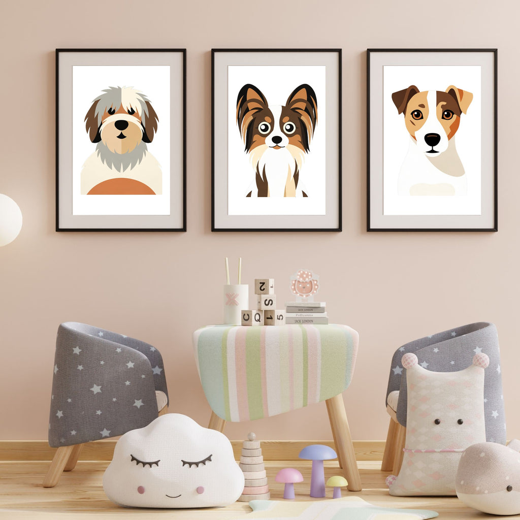 Bold Block Art Print - Framed Nursery Mockup