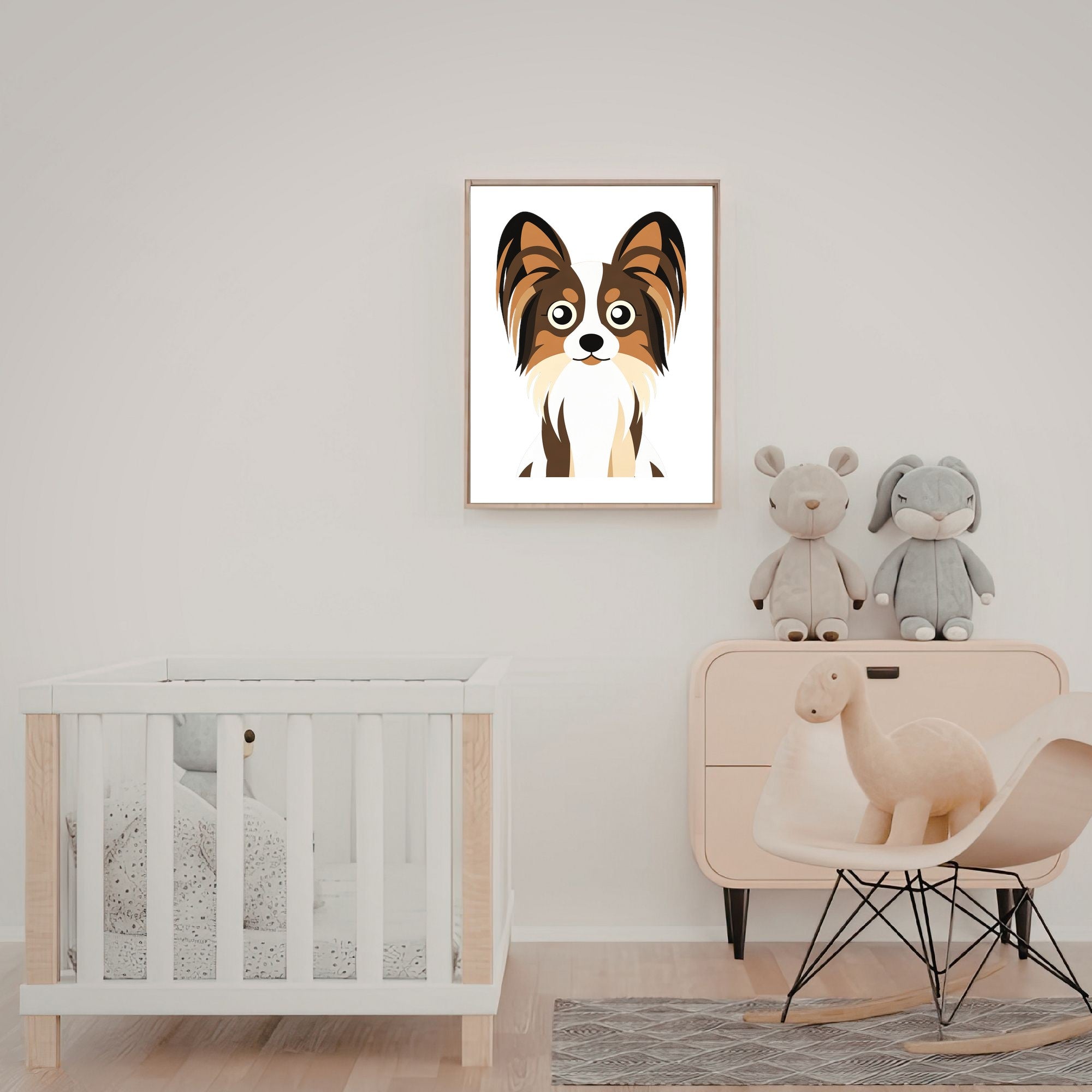 Bold Block Art Print - Framed Nursery Mockup