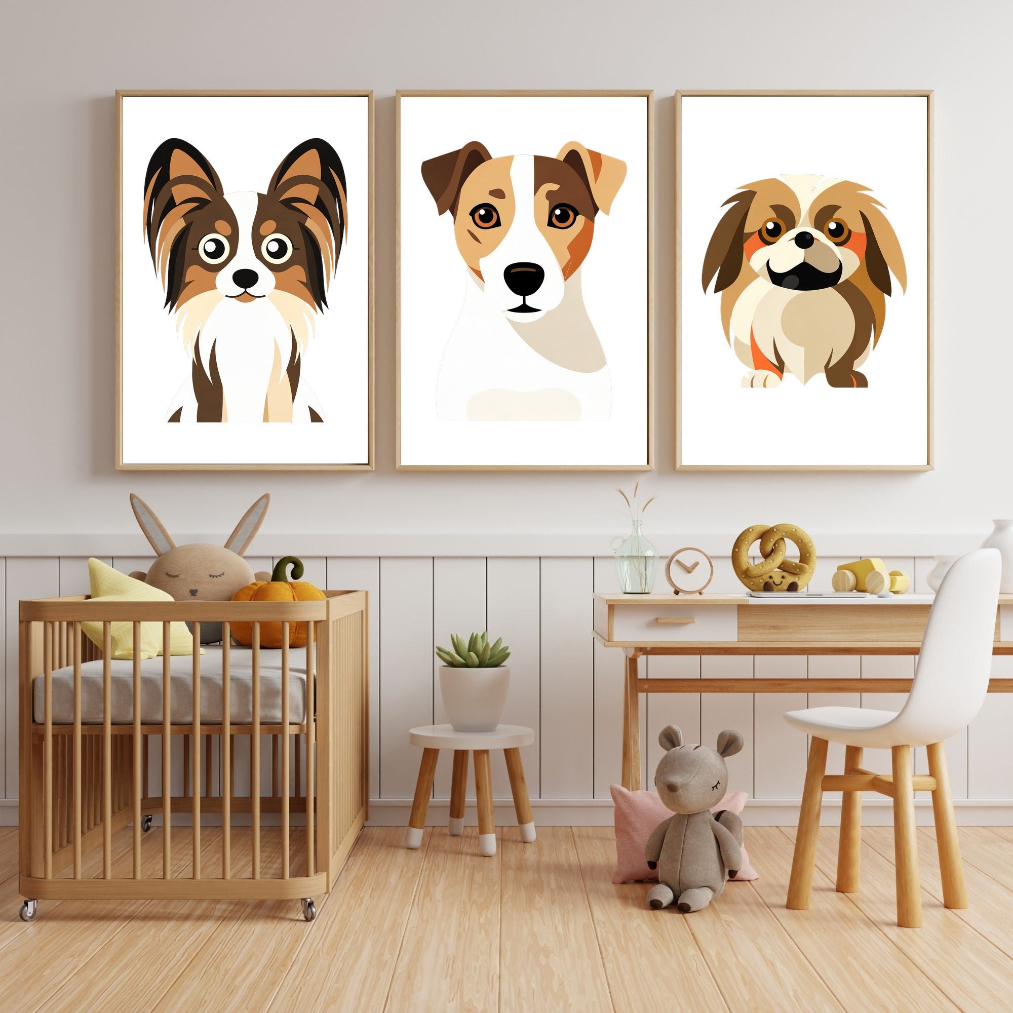 Bold Block Art Print - Framed Nursery Mockup