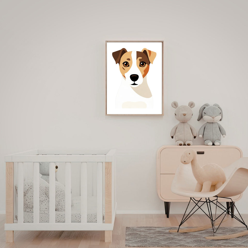 Bold Block Art Print - Framed Nursery Mockup