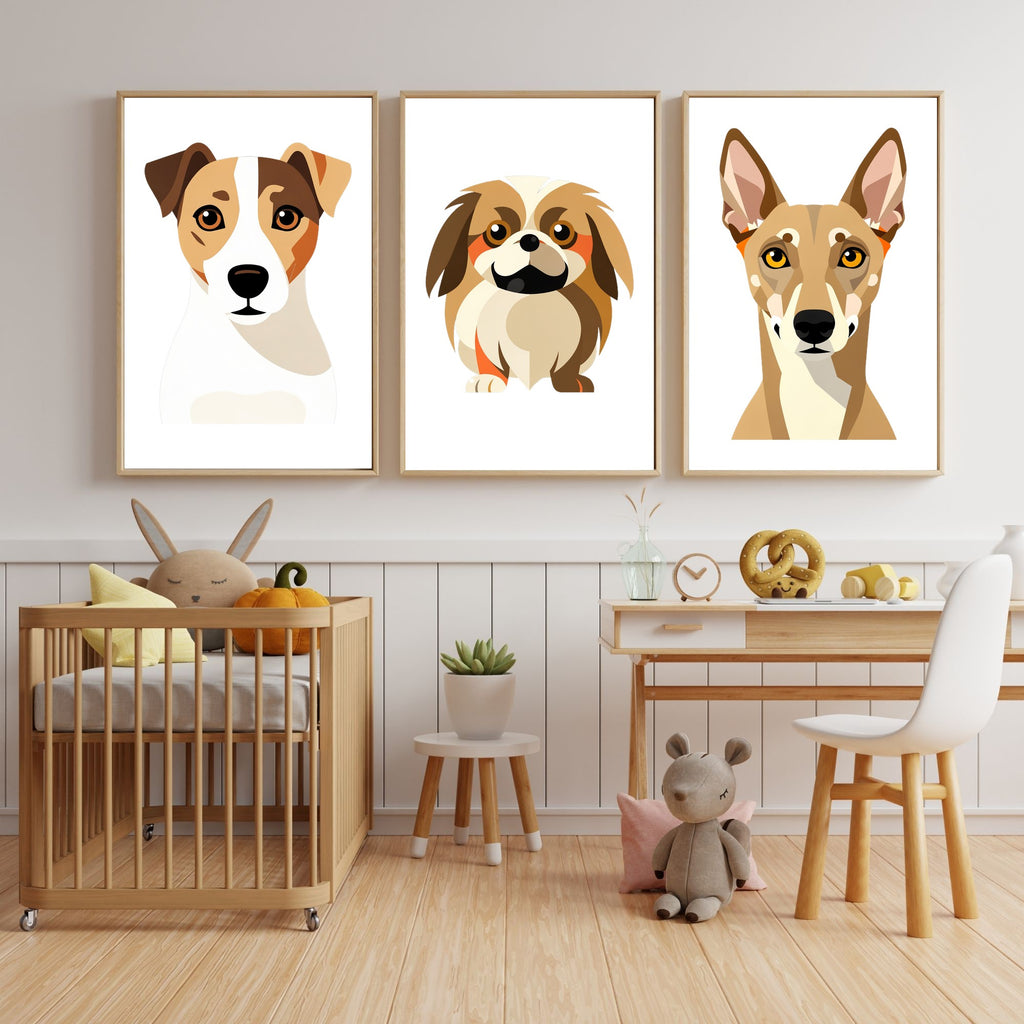 Bold Block Art Print - Framed Nursery Mockup