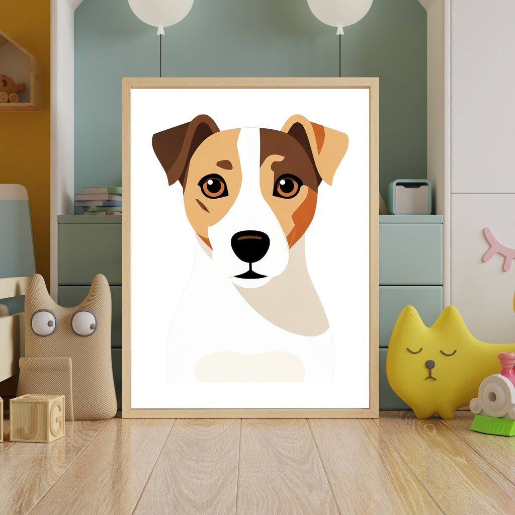 Bold Block Art Print - Framed Nursery Mockup