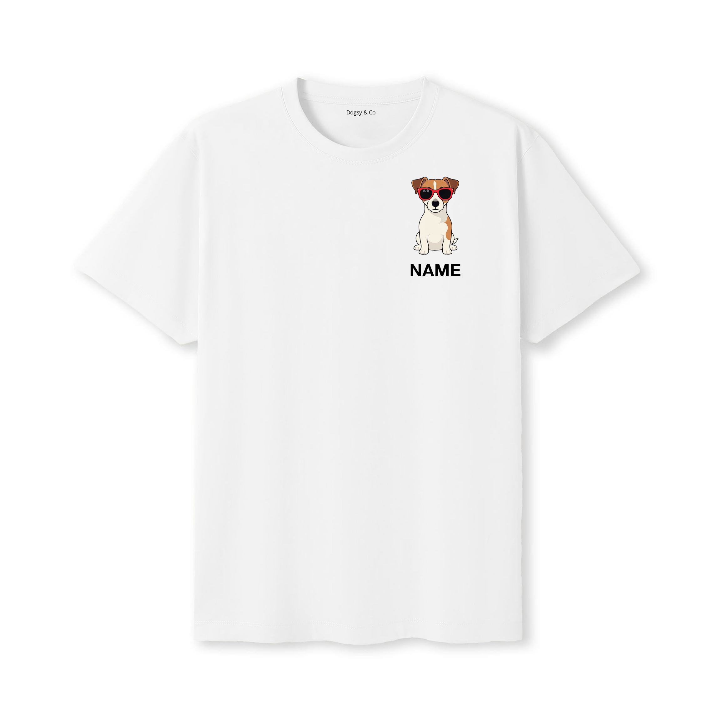 Parson Russell Terrier Cool Dog Custom T-Shirt - White