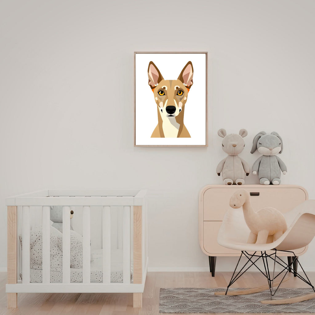 Bold Block Art Print - Framed Nursery Mockup