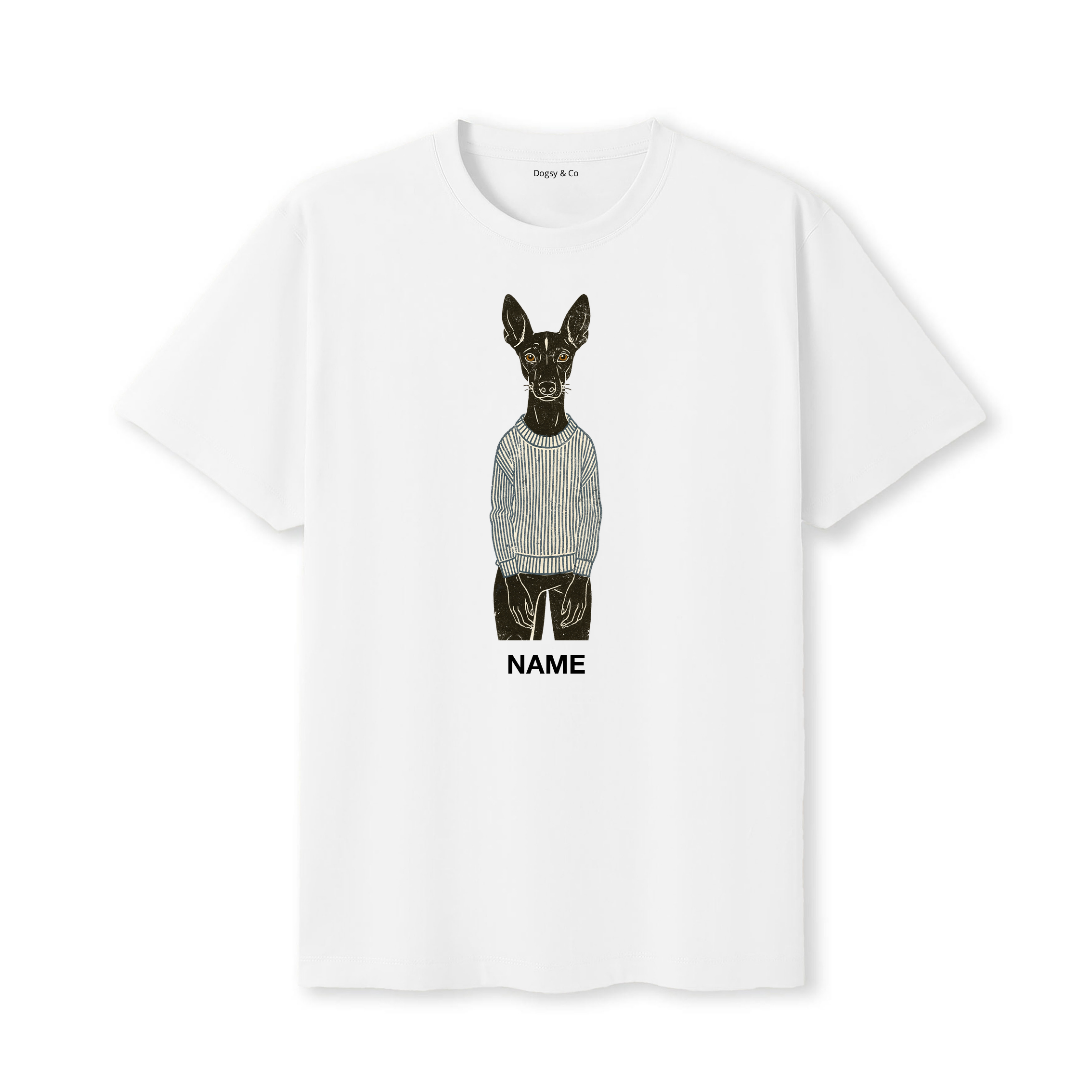 Pharaoh Hound Jumper Dog Custom T-Shirt - White