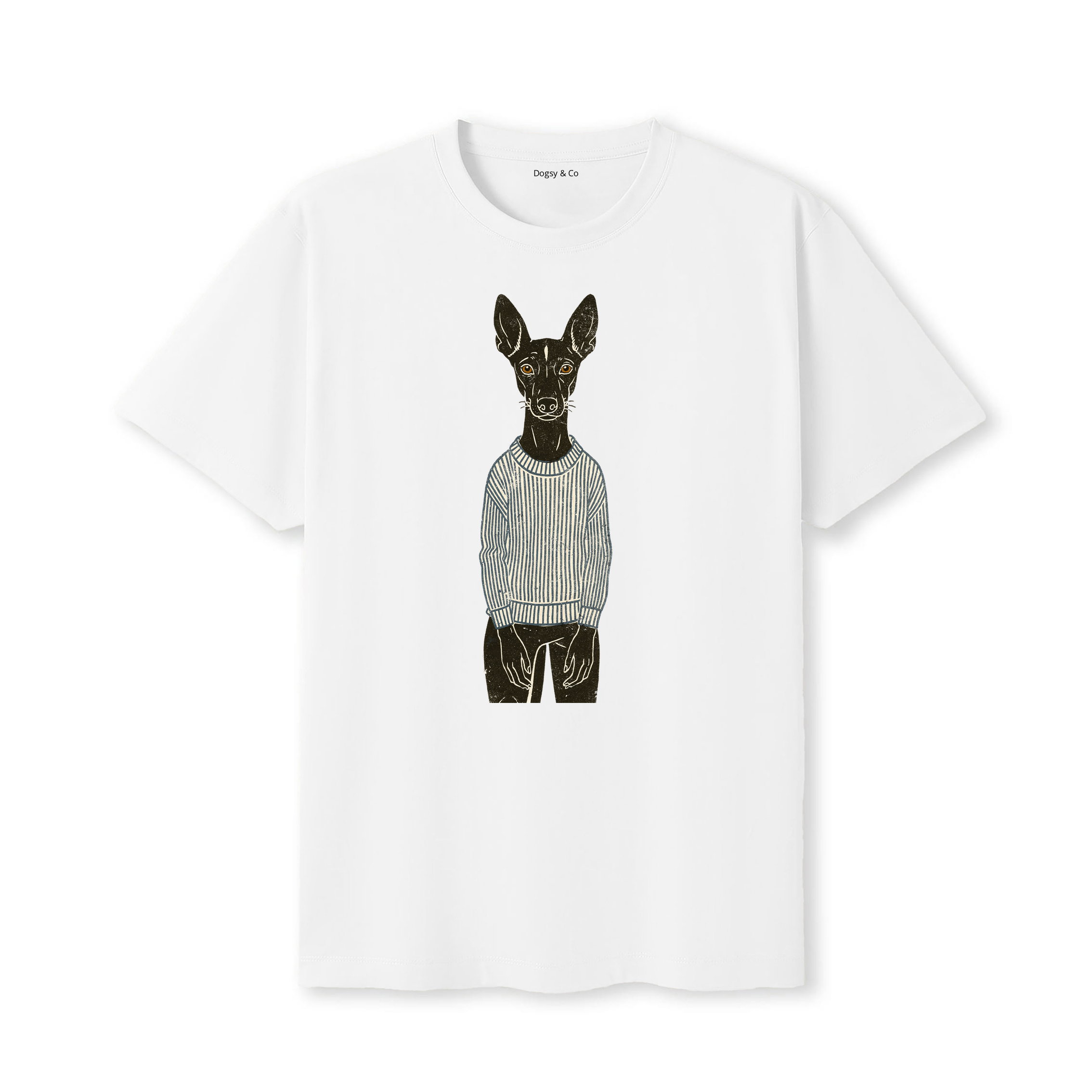 Pharaoh Hound Jumper Dog T-Shirt - White