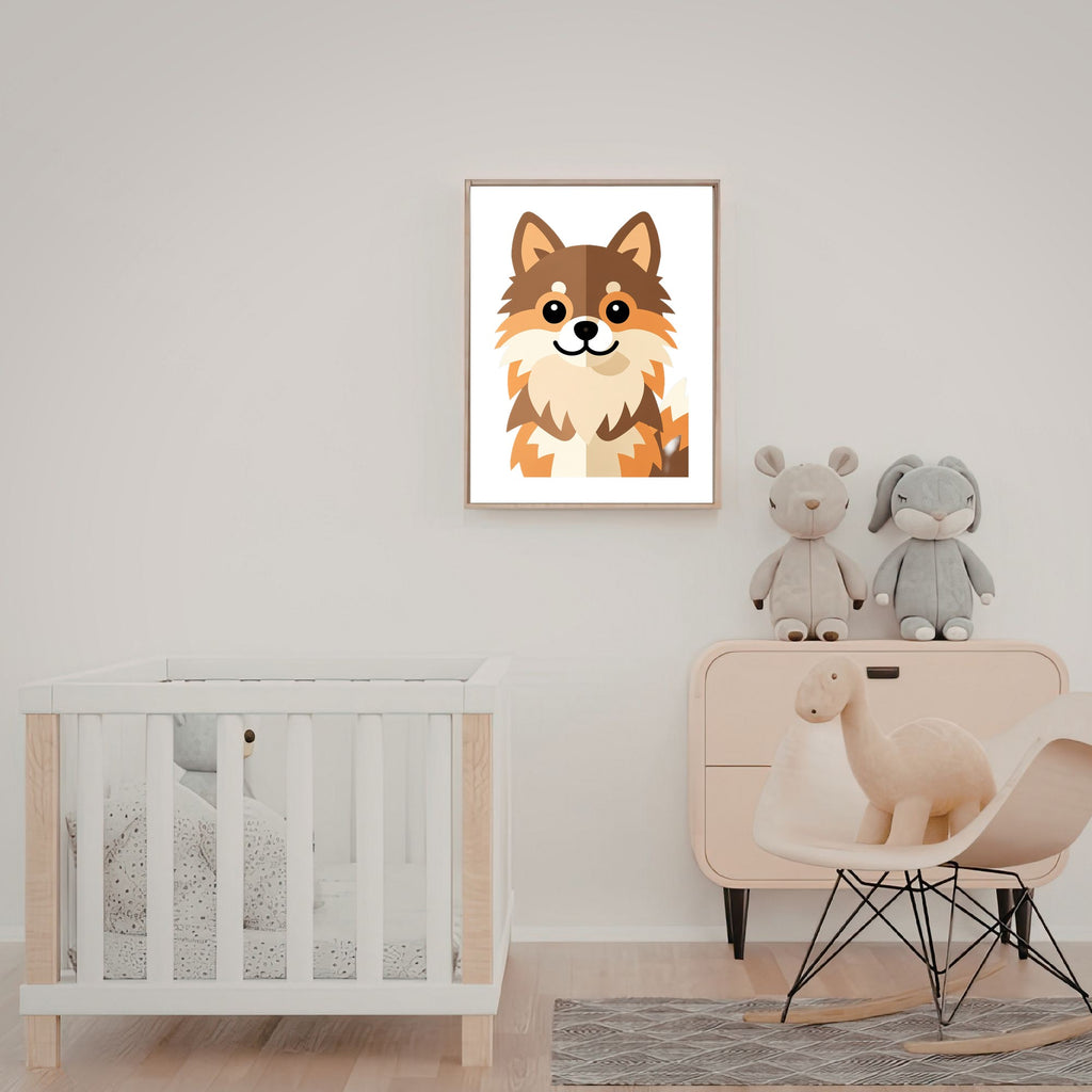 Bold Block Art Print - Framed Nursery Mockup