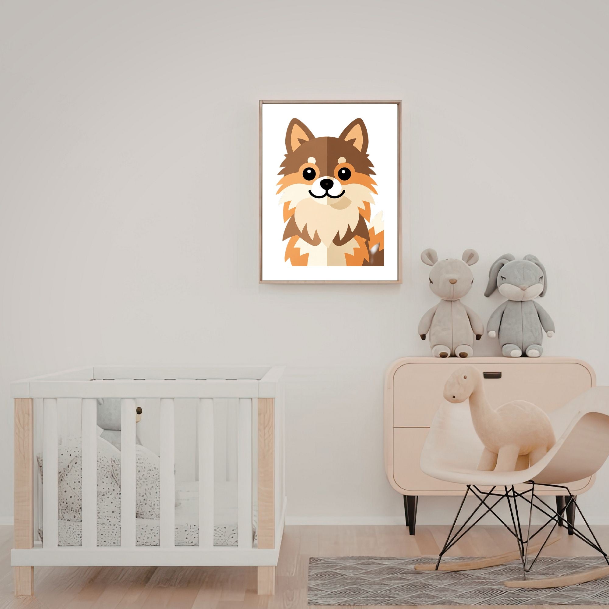 Bold Block Art Print - Framed Nursery Mockup