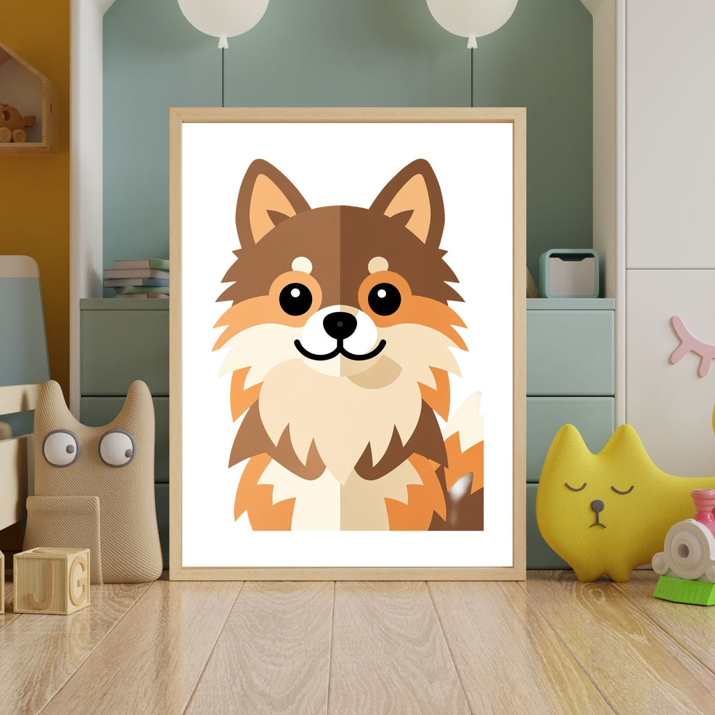 Bold Block Art Print - Framed Nursery Mockup