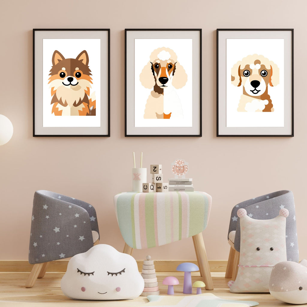 Bold Block Art Print - Framed Nursery Mockup