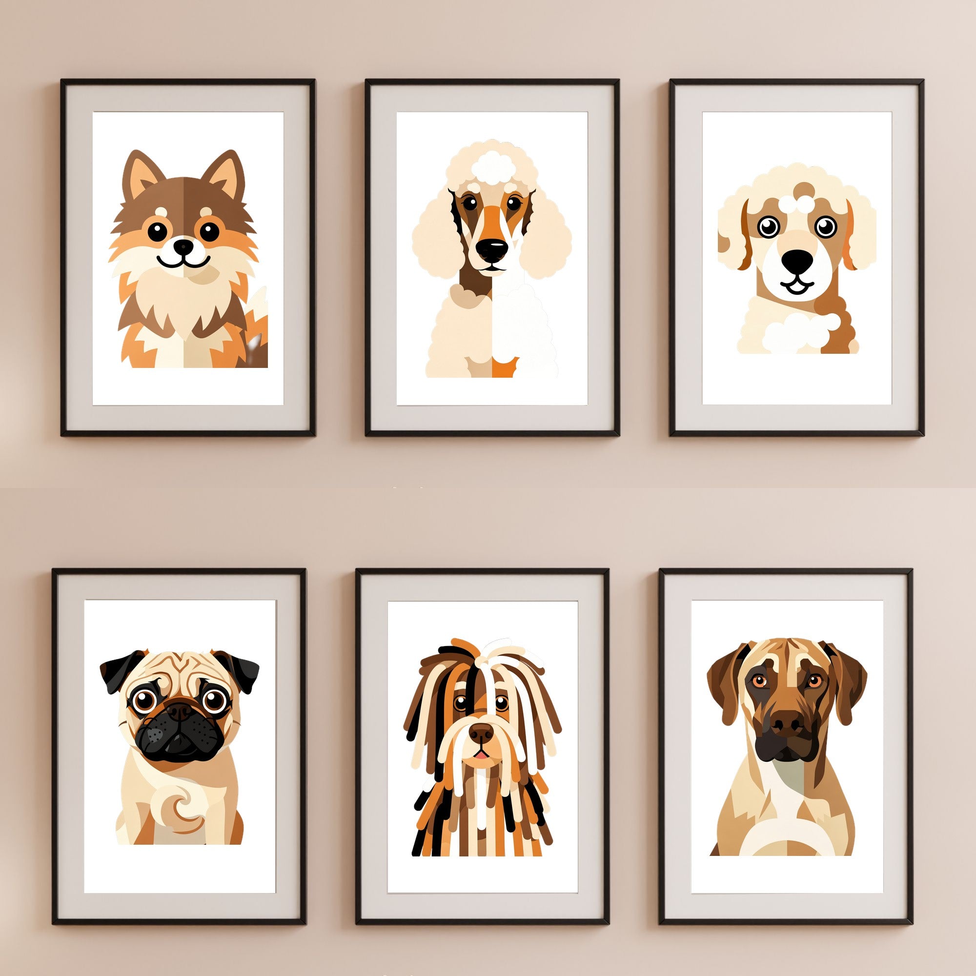 Bold Block Art Print - Framed Nursery Mockup