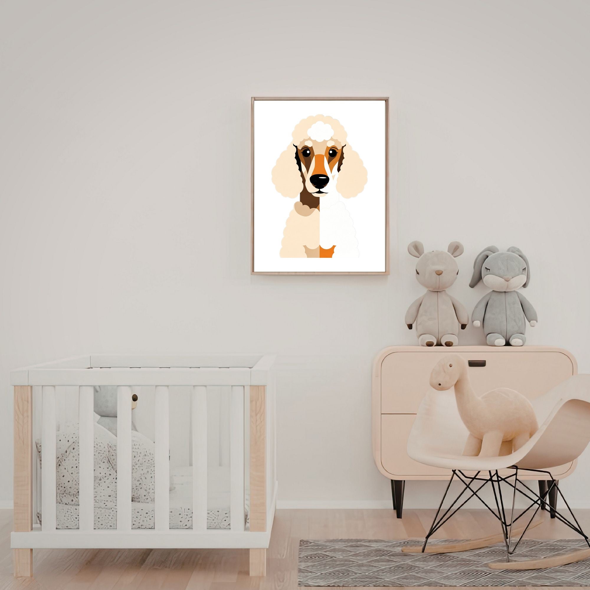 Bold Block Art Print - Framed Nursery Mockup