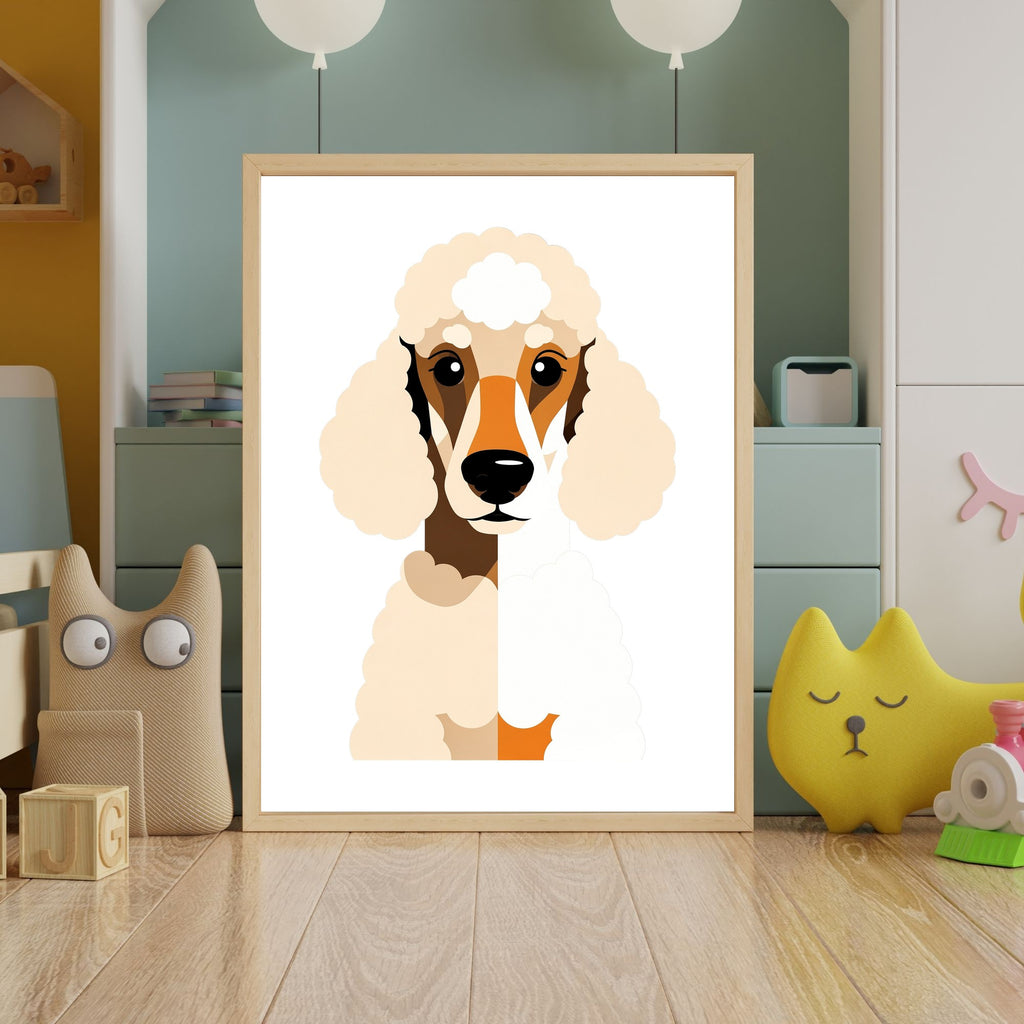 Bold Block Art Print - Framed Nursery Mockup