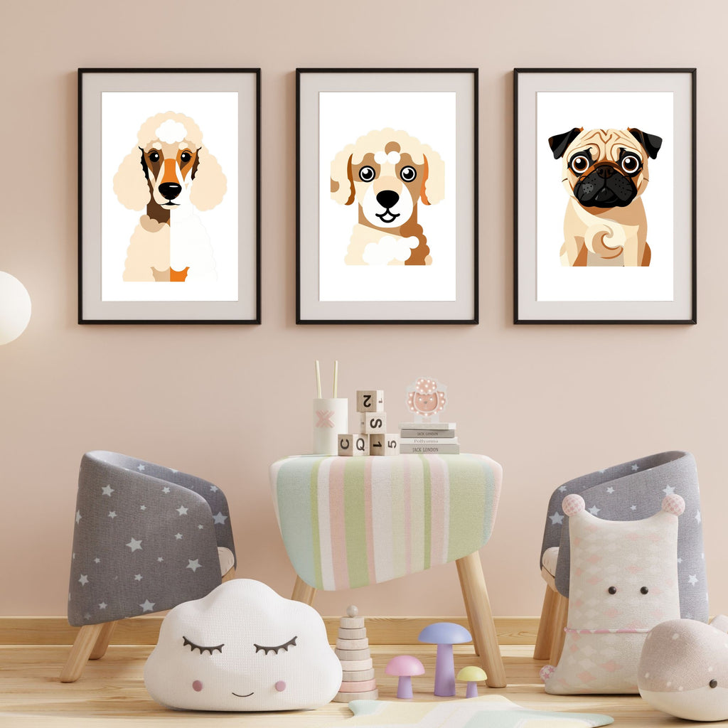 Bold Block Art Print - Framed Nursery Mockup
