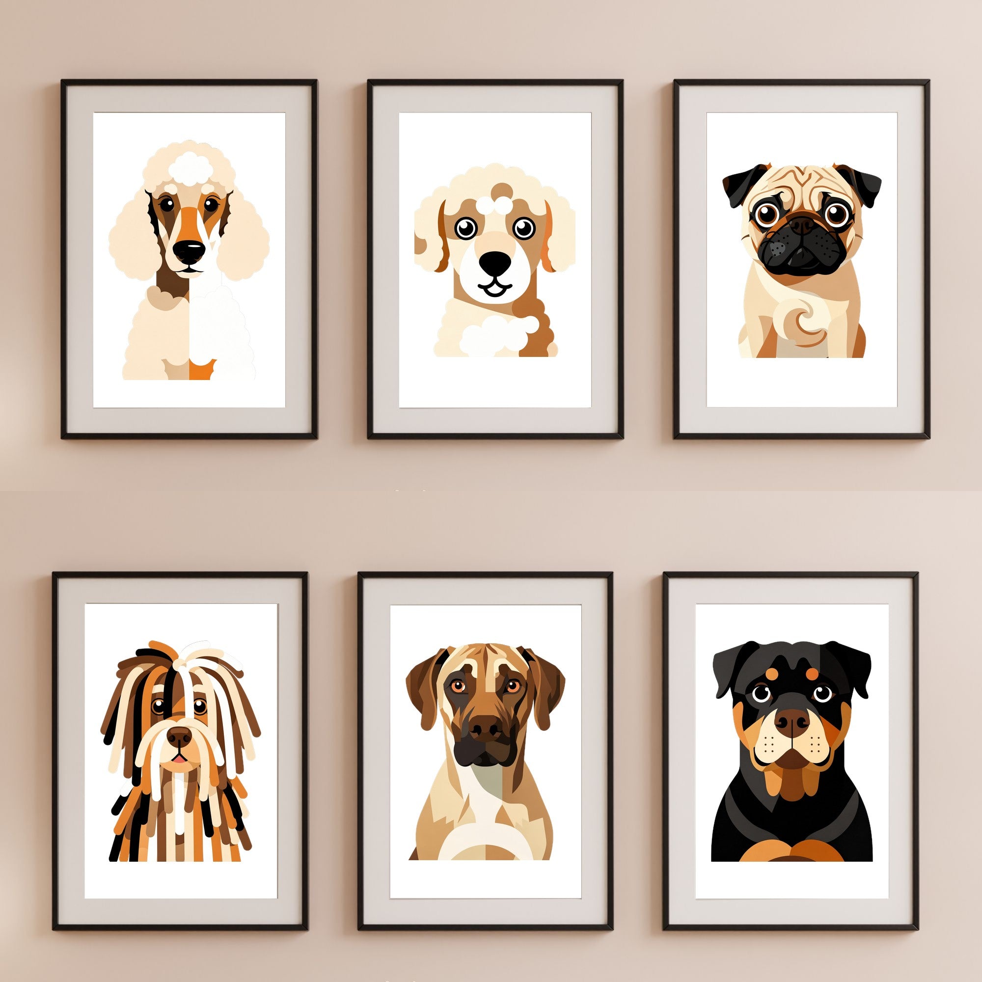 Bold Block Art Print - Framed Nursery Mockup