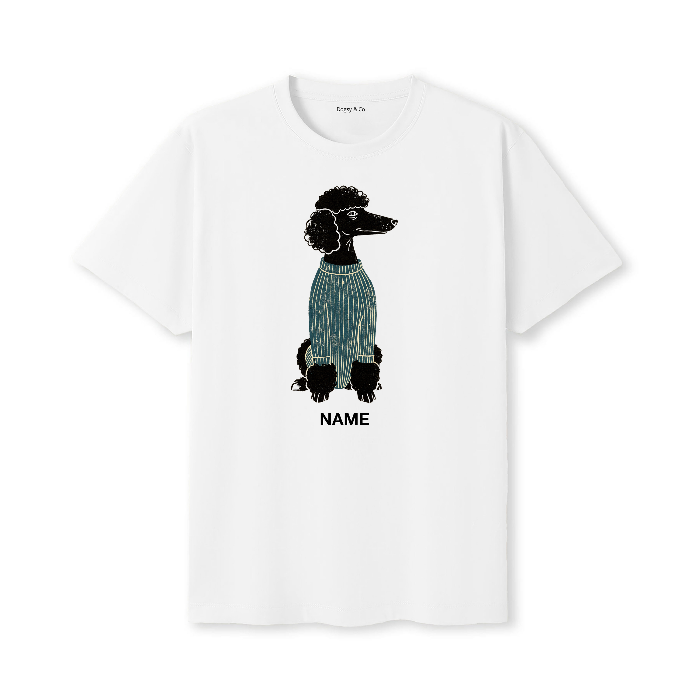 Poodle Jumper Dog Custom T-Shirt - White