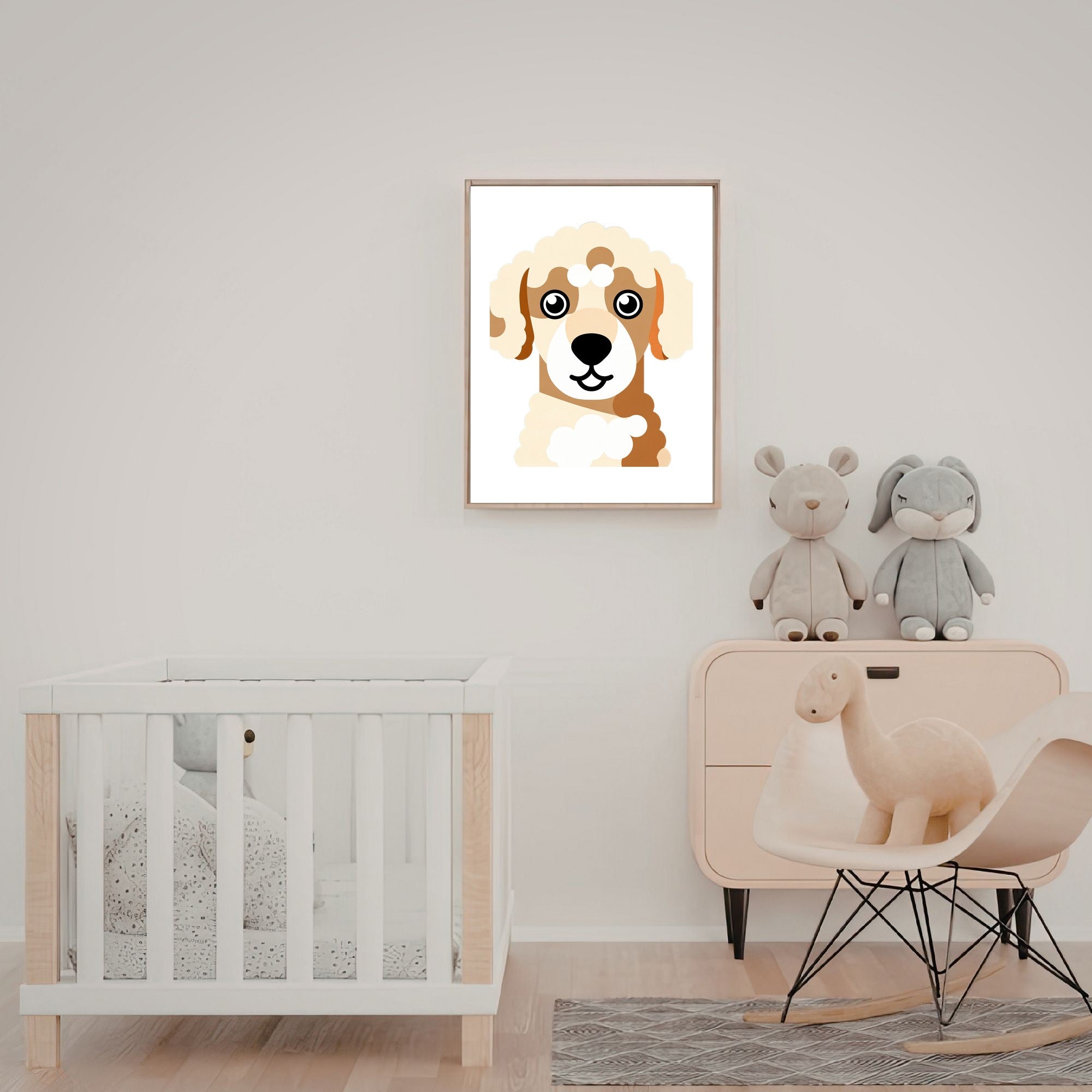 Bold Block Art Print - Framed Nursery Mockup