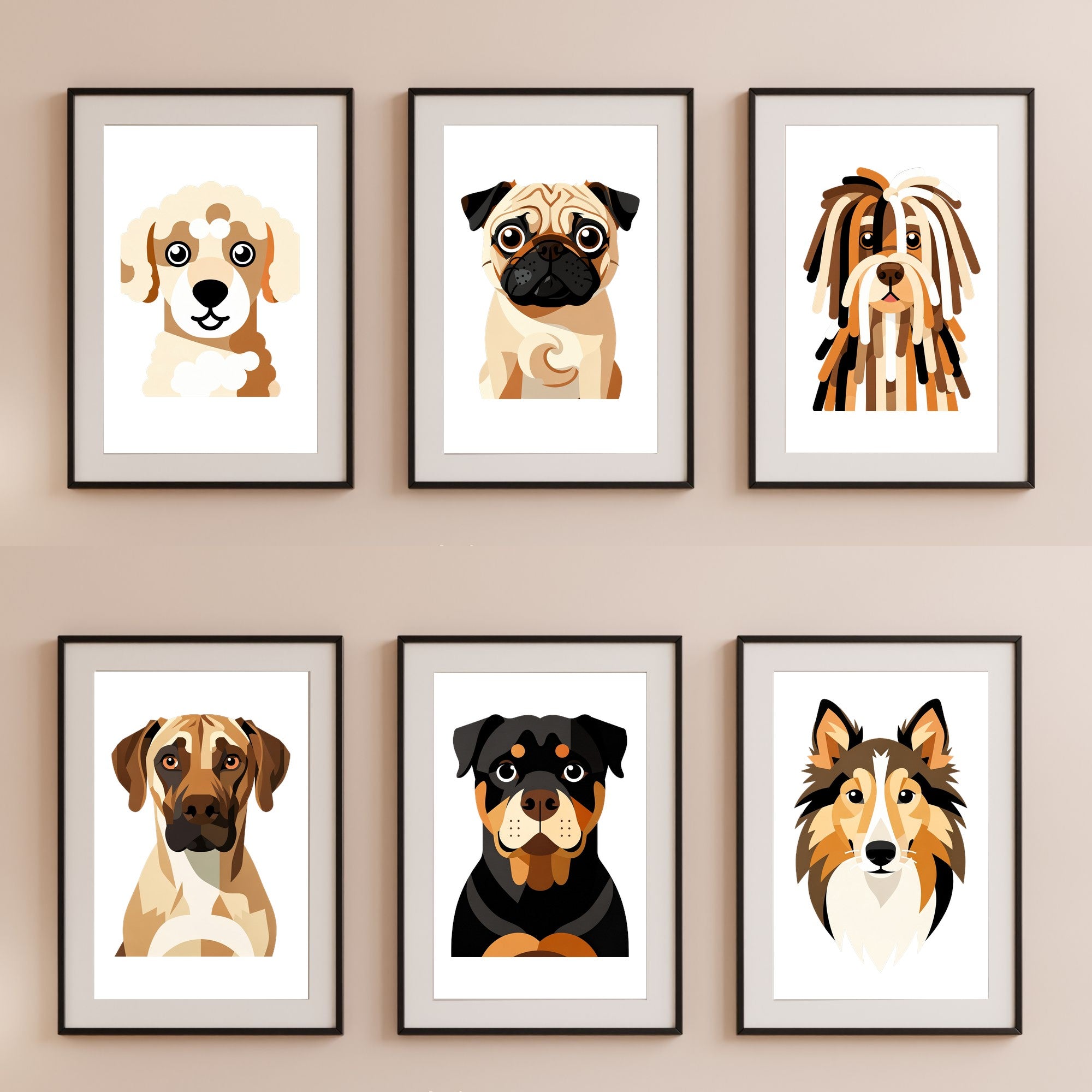 Bold Block Art Print - Framed Nursery Mockup