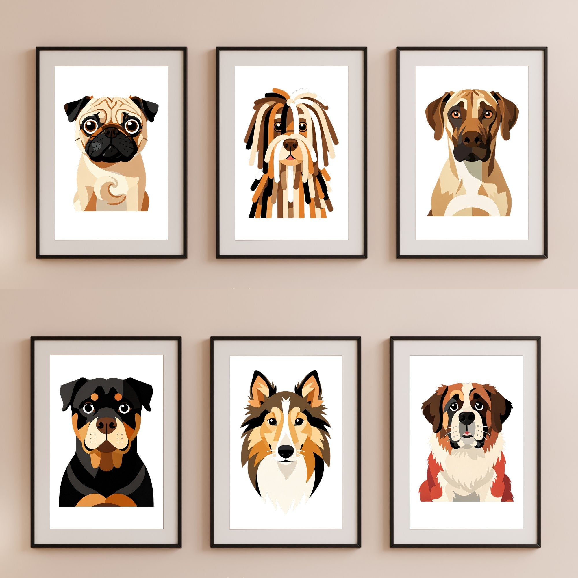 Bold Block Art Print - Framed Nursery Mockup