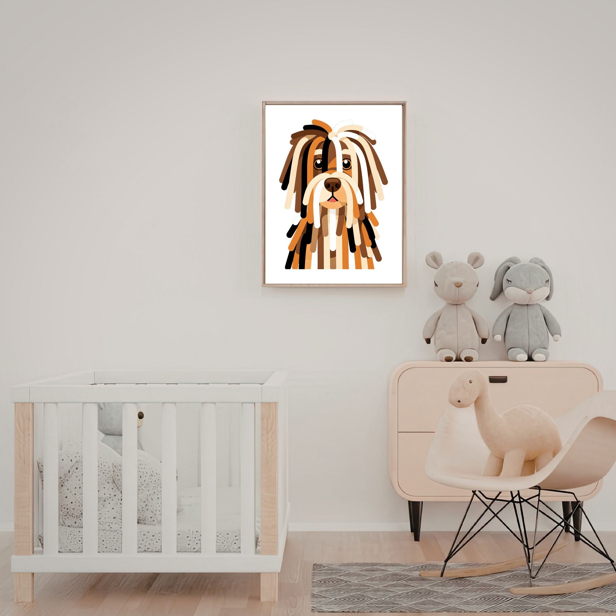 Bold Block Art Print - Framed Nursery Mockup