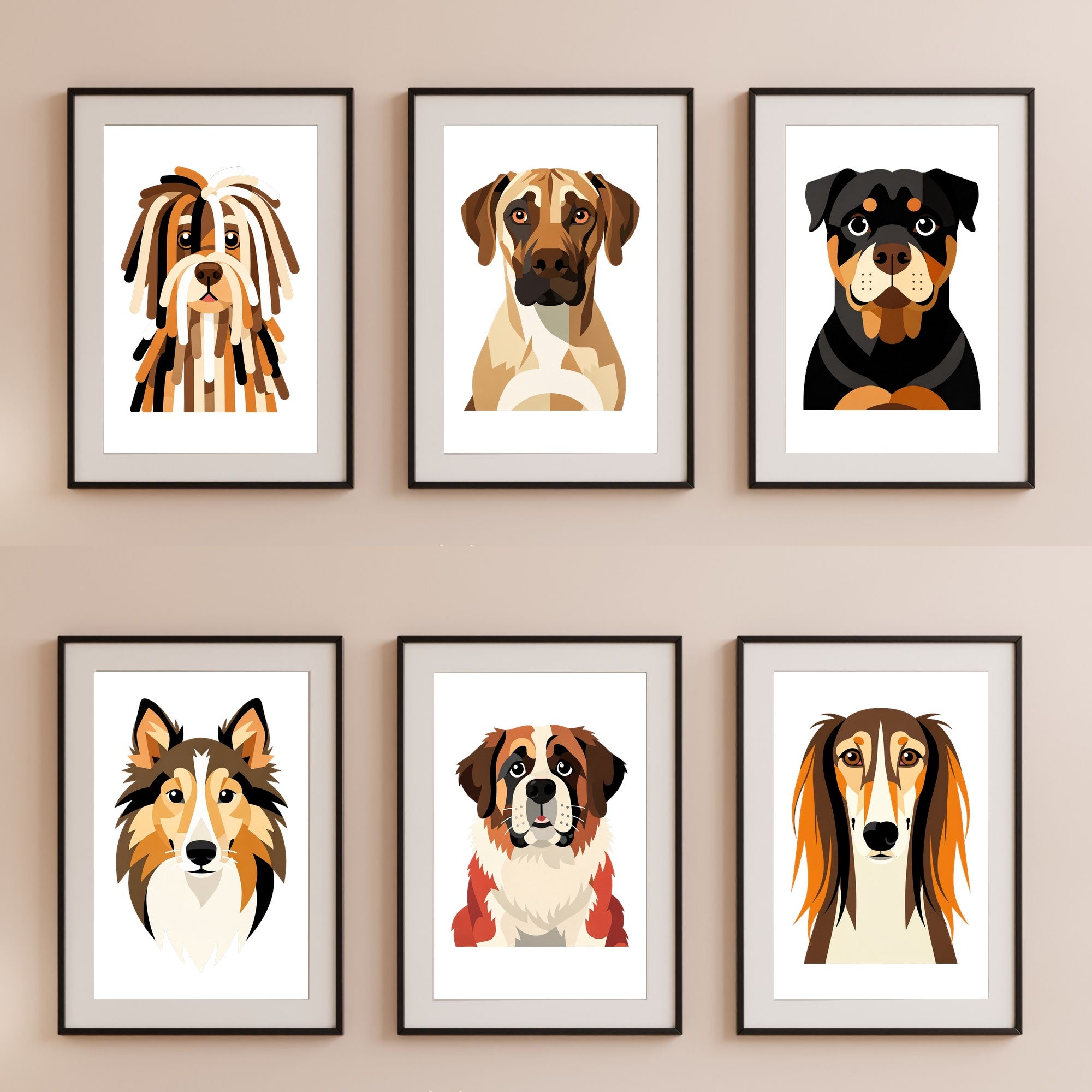 Bold Block Art Print - Framed Nursery Mockup