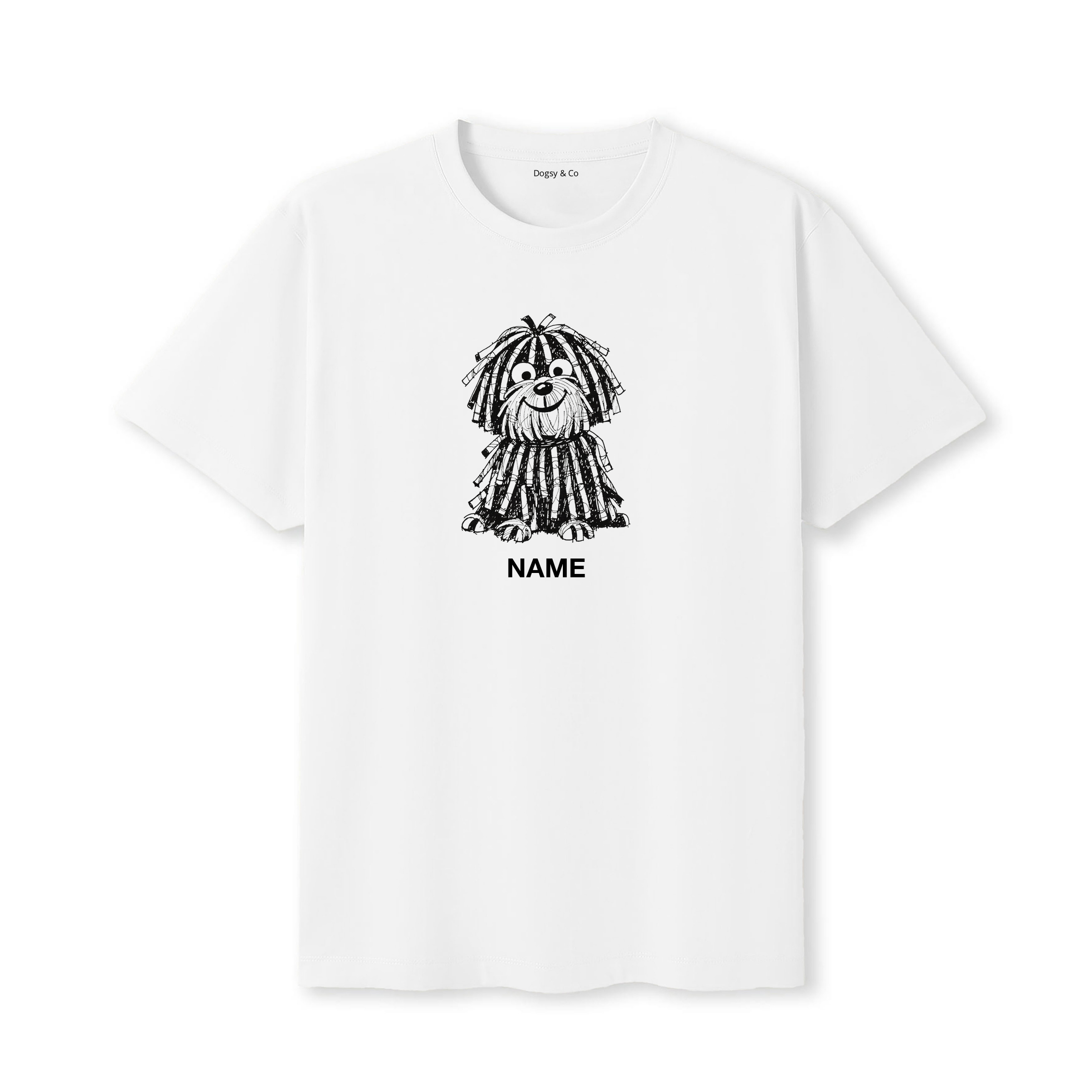 Puli Scraggy Dog Custom - White