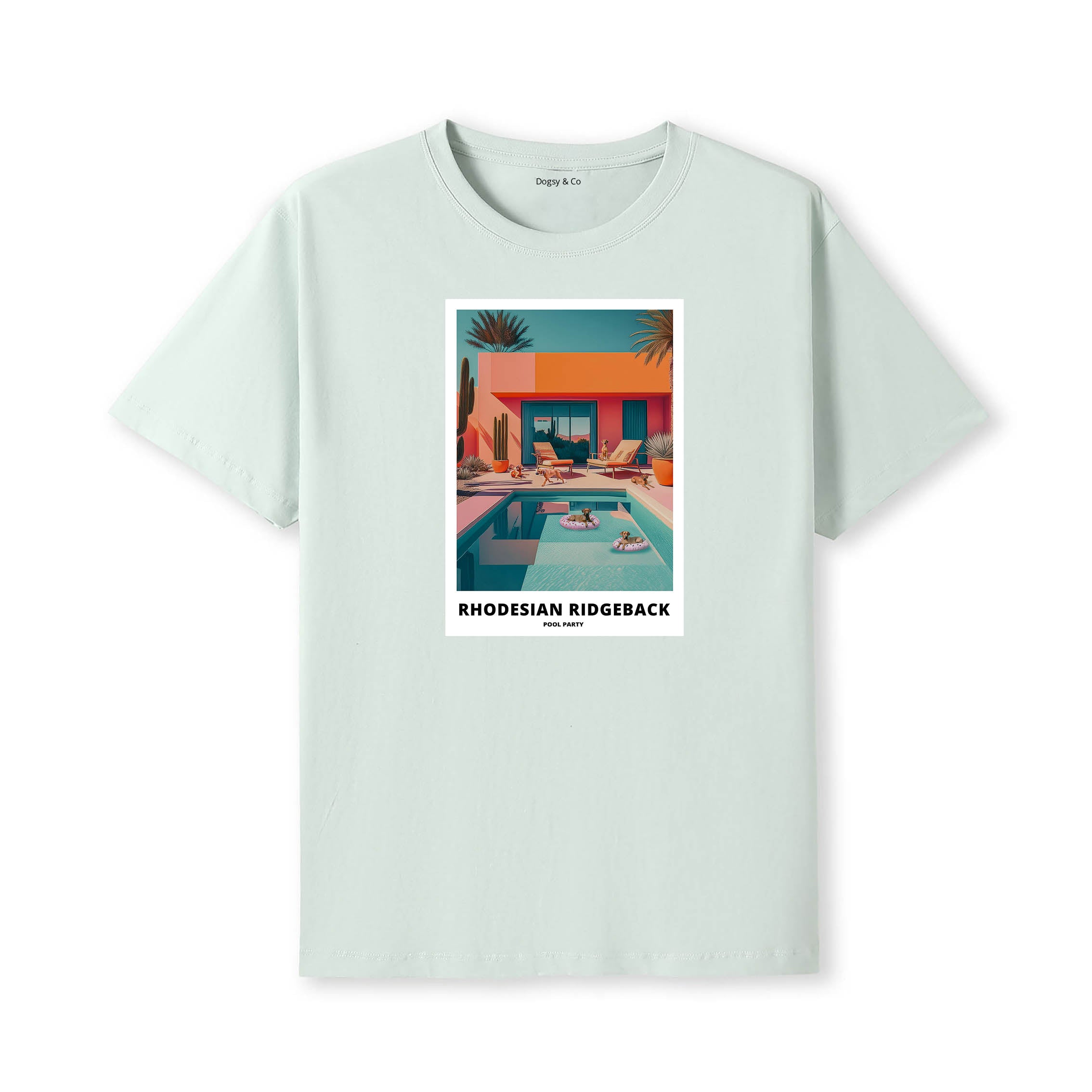 Rhoedesian Ridgeback Pool Party T-shirt