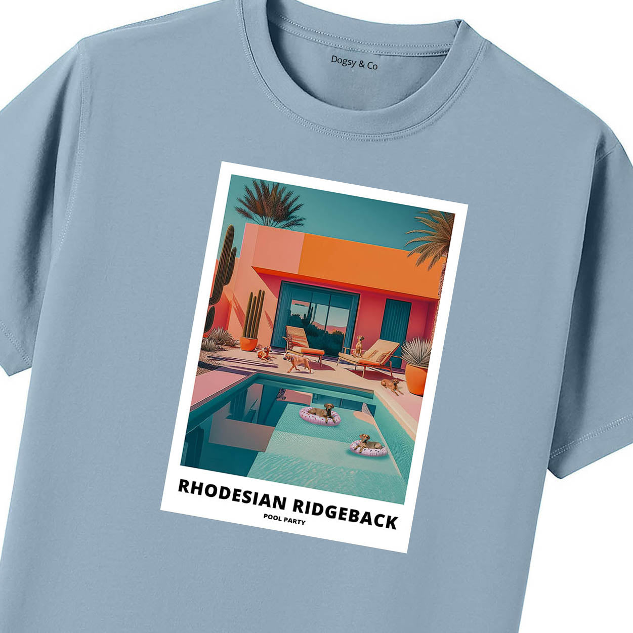 Rhoedesian Ridgeback Pool Party T-shirt