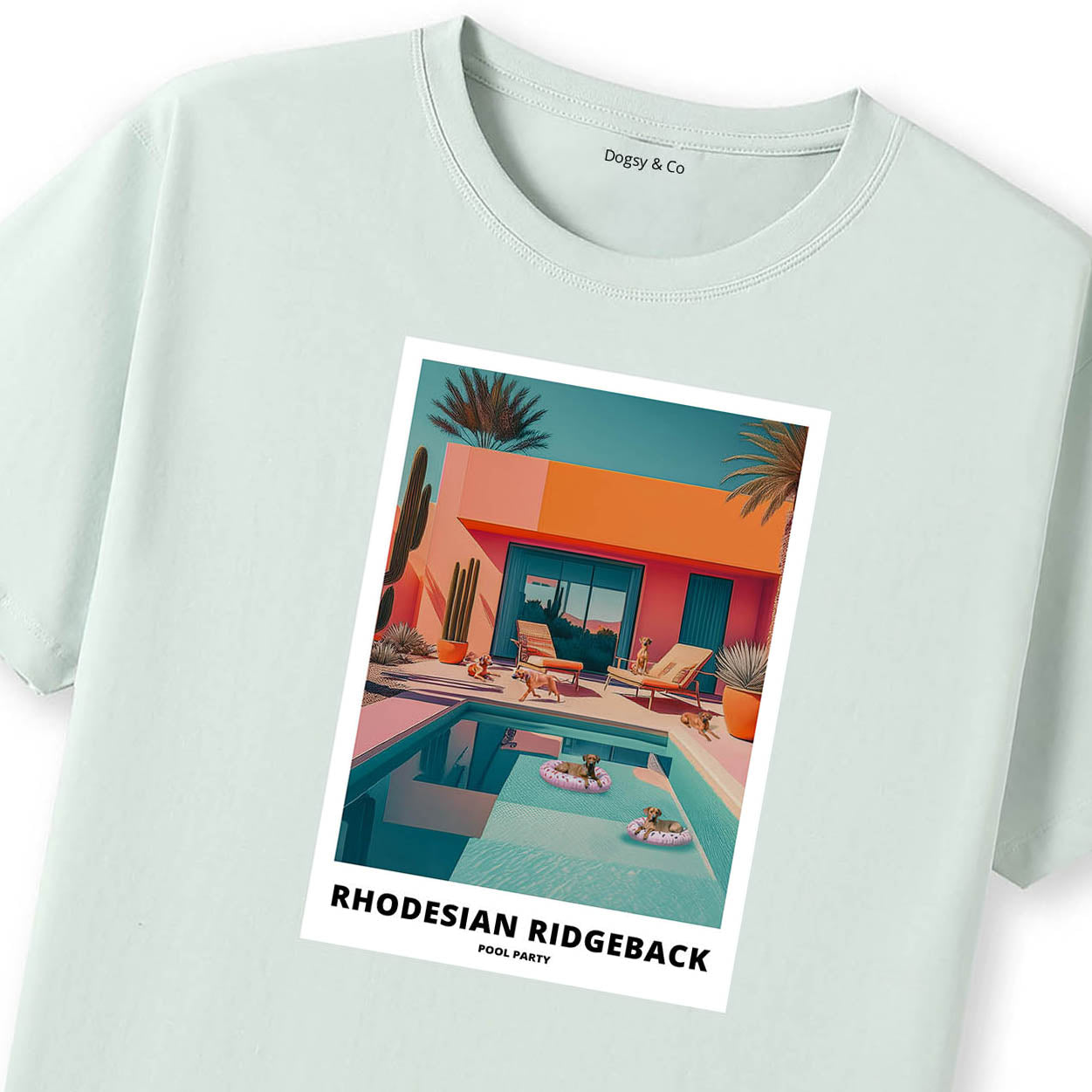 Rhoedesian Ridgeback Pool Party T-shirt