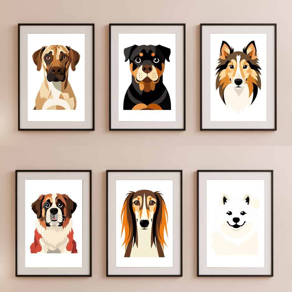 Bold Block Art Print - Framed Nursery Mockup