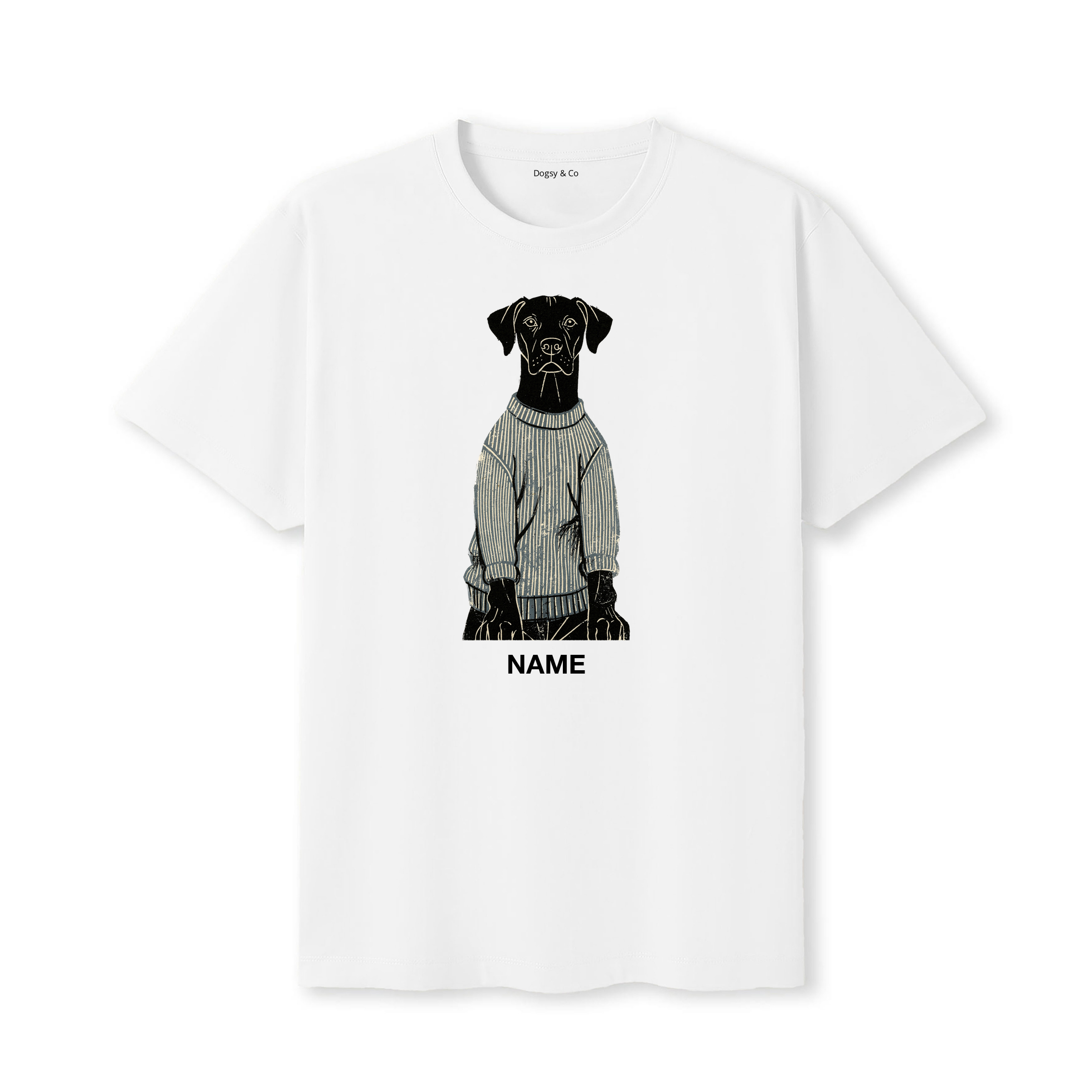 Rhodesian Ridgeback Jumper Dog Custom T-Shirt - White