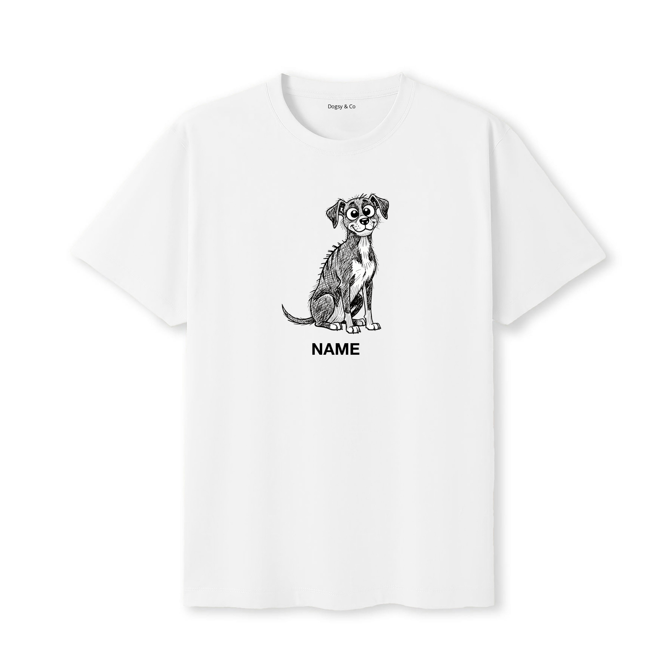 Rhodesian Ridgeback Scraggy Dog Custom - White