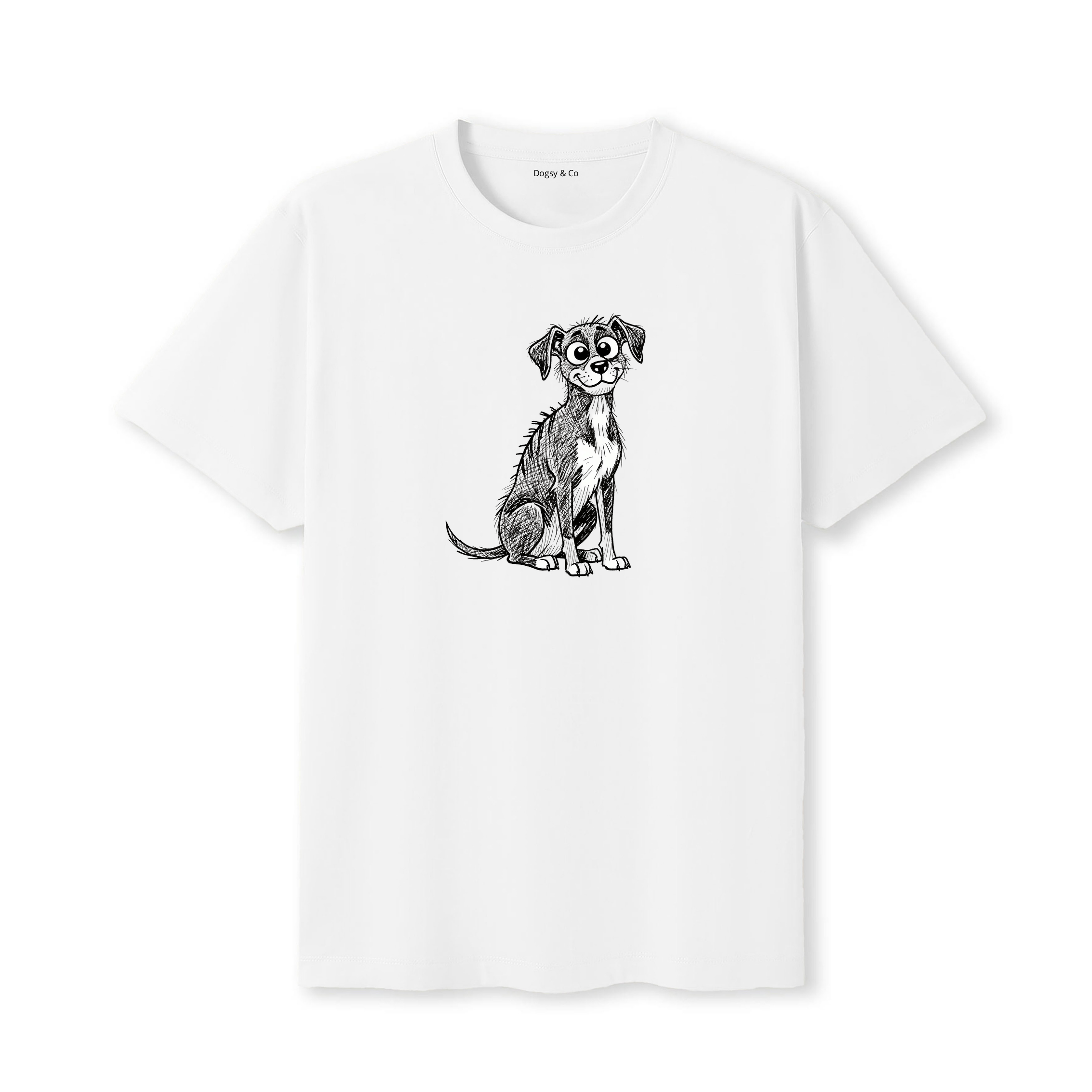 Rhodesian Ridgeback Scraggy Dog T-Shirt - White