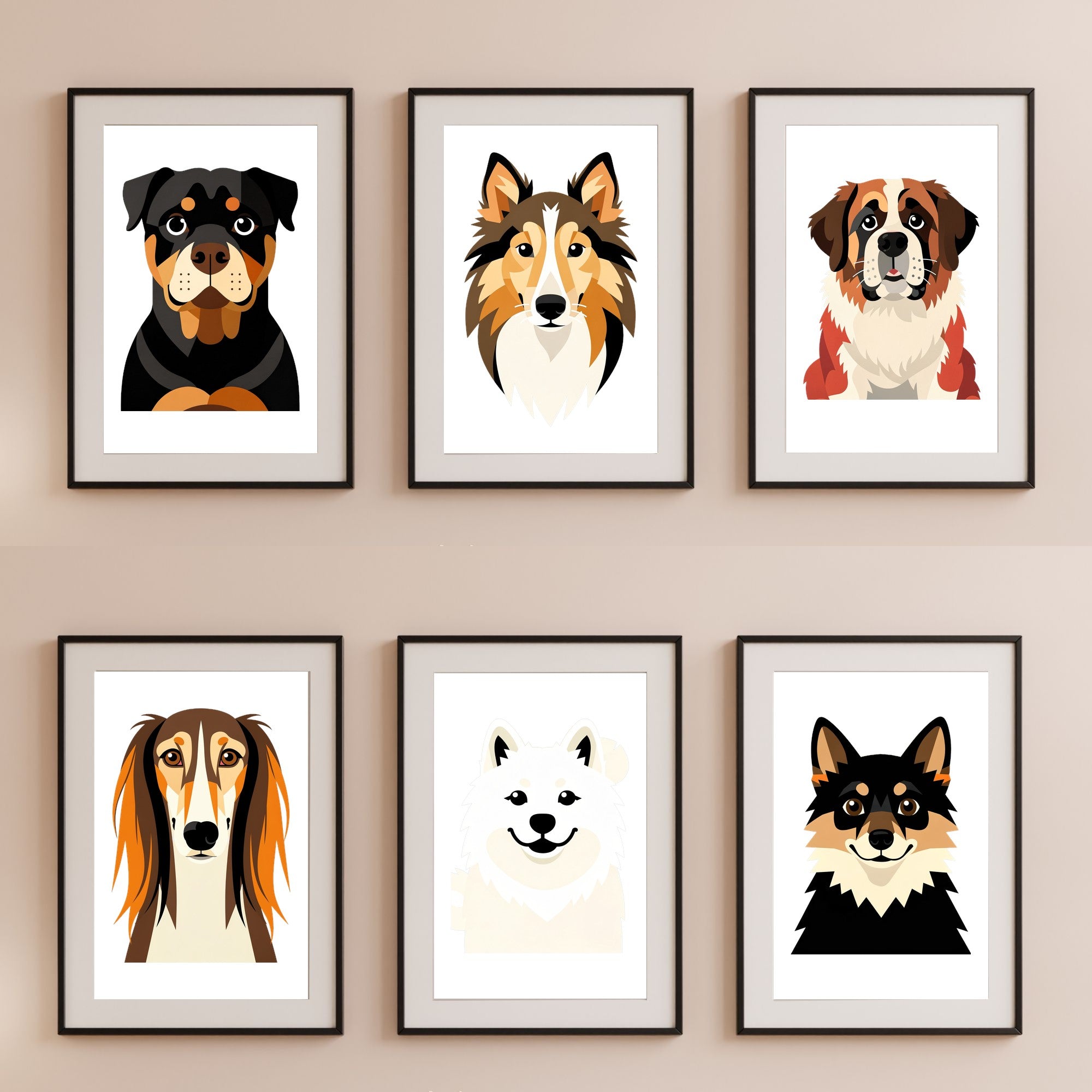 Bold Block Art Print - Framed Nursery Mockup