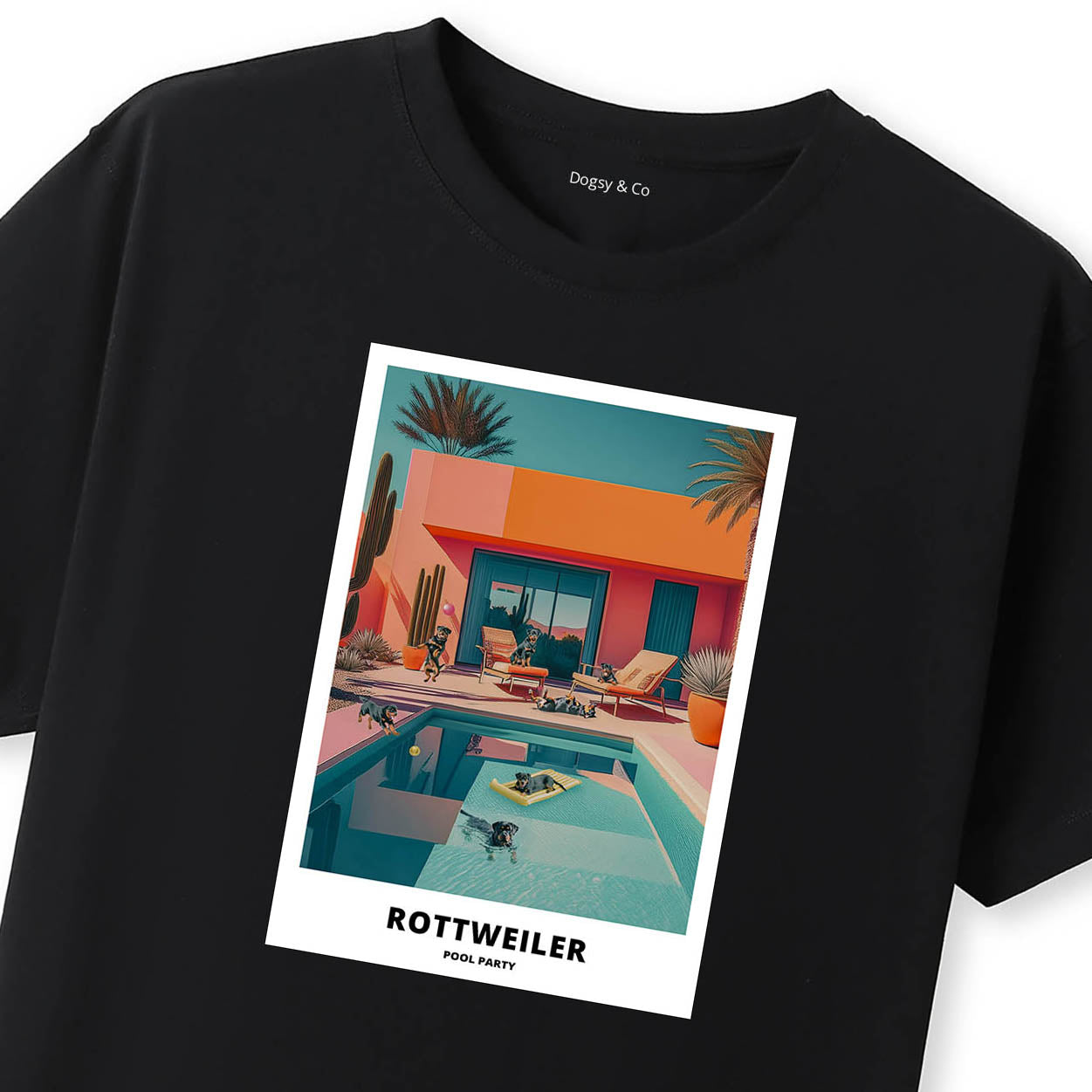 Rottweiler Pool Party T-shirt