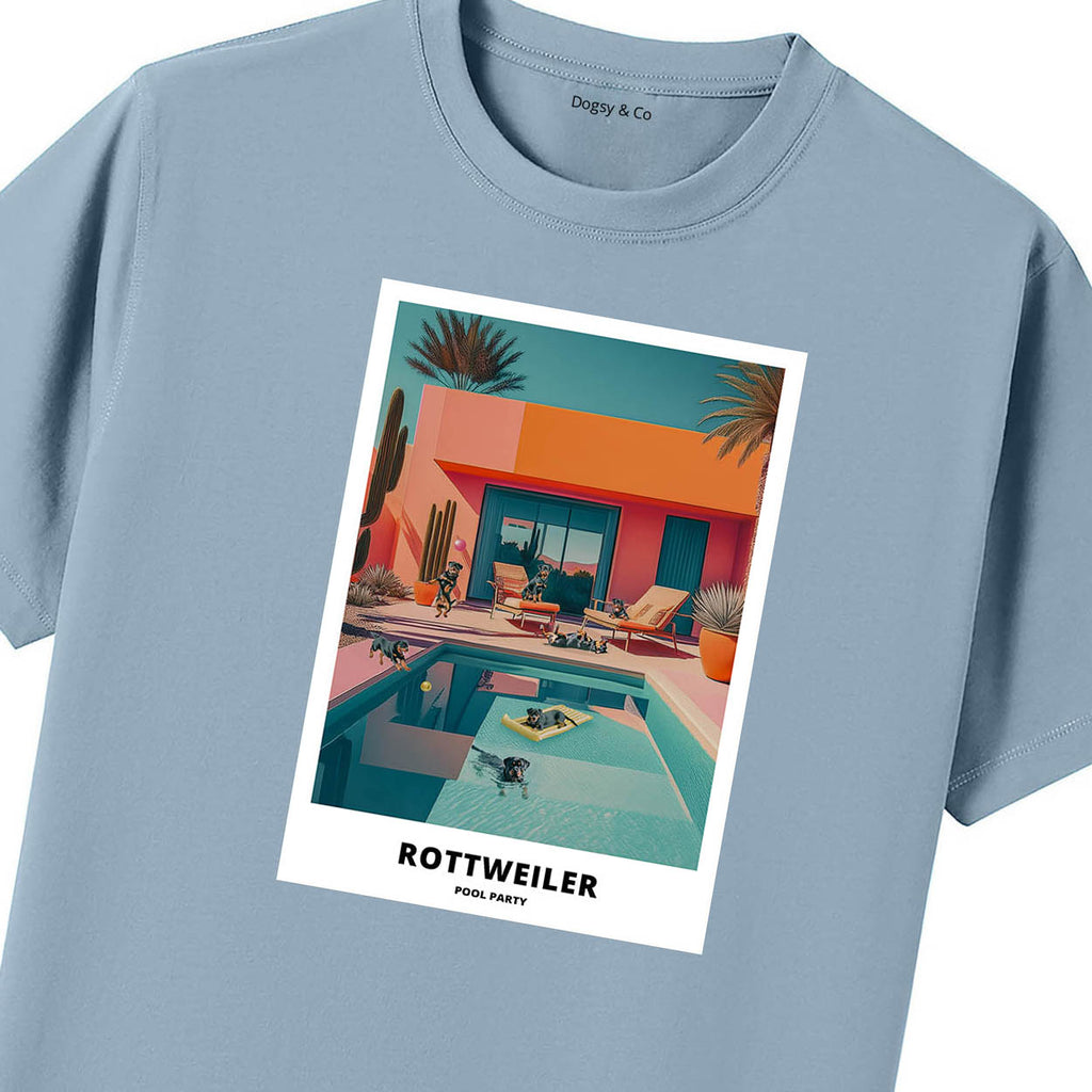 Rottweiler Pool Party T-shirt